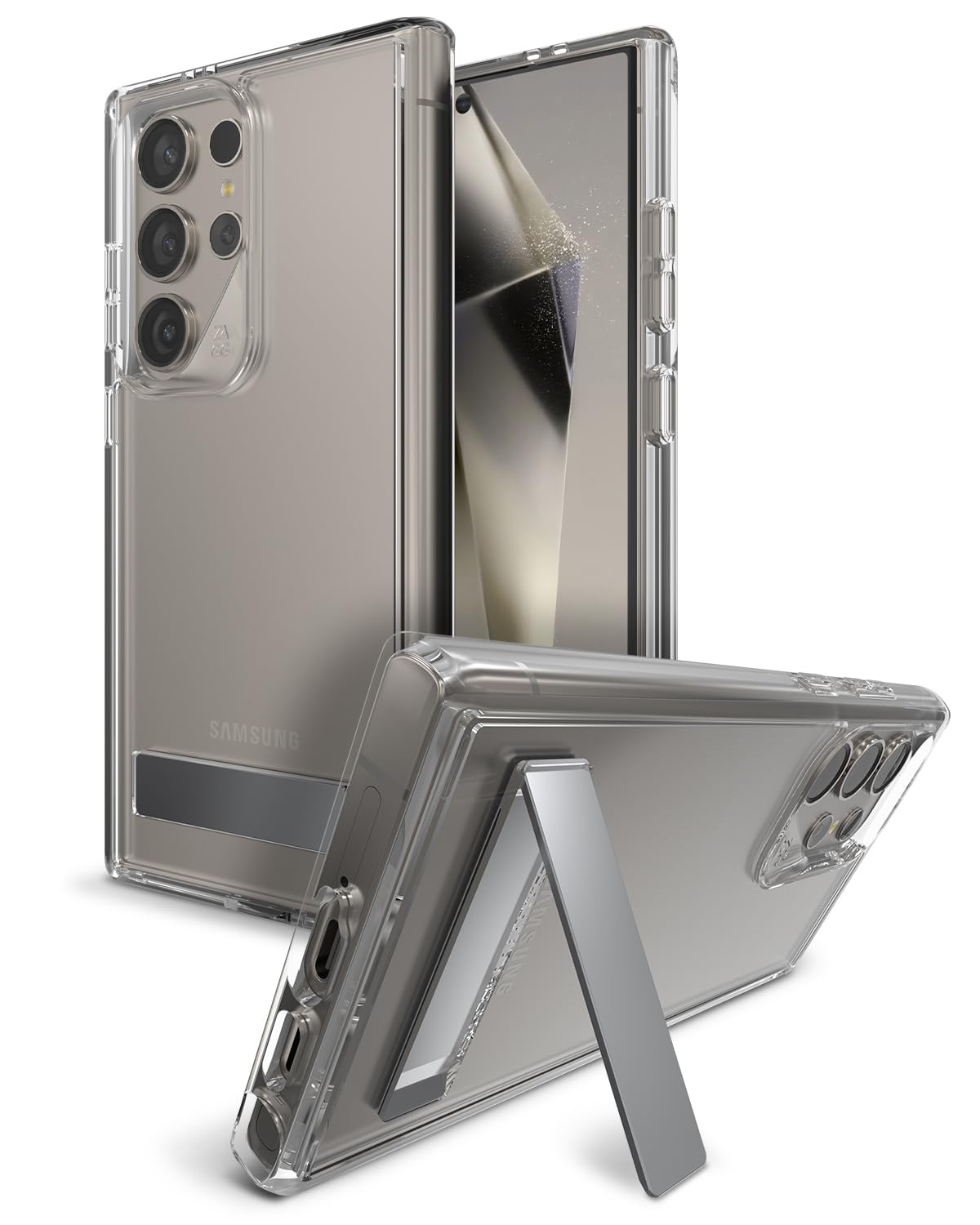 ZAGG Crystal Palace Samsung Galaxy S24 Ultra Case with Kickstand - Ultra-Slim, Graphene-Enhanced, Crystal Clear Protection, 13ft