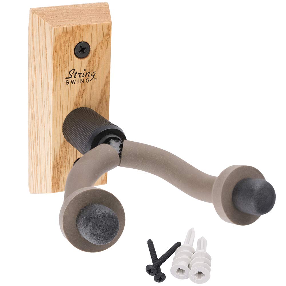 String Swing Guitar Hanger Wall Mount For Classical Guitars  Oak Cc01 O Made In The Usa