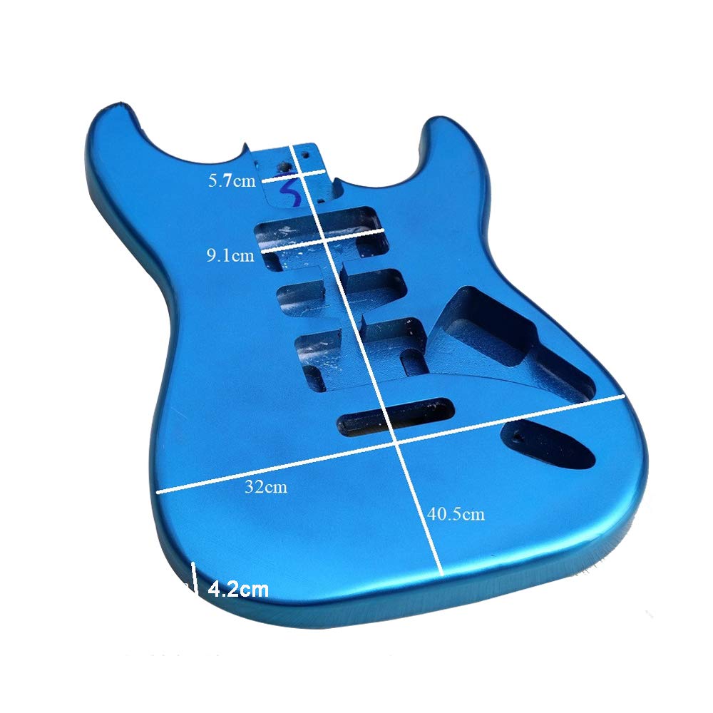 Jd.Moon Electric Guitar Body For Fender St Strat Guitar Accessory Diy Metal Blue Poplar Hsh Guitar Body