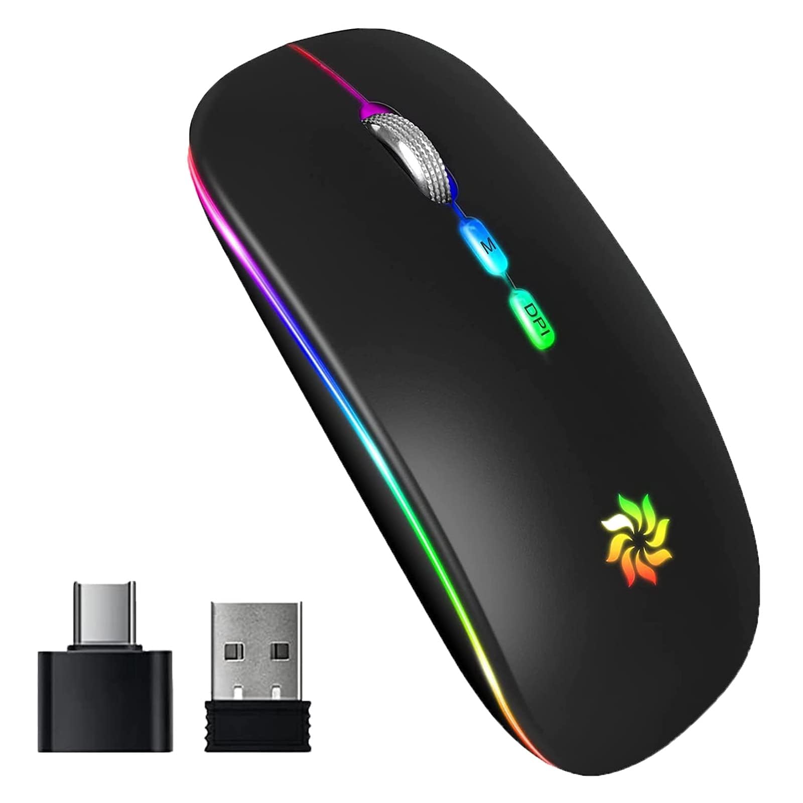 KBCASE Wireless Mouse 2.4G, Black