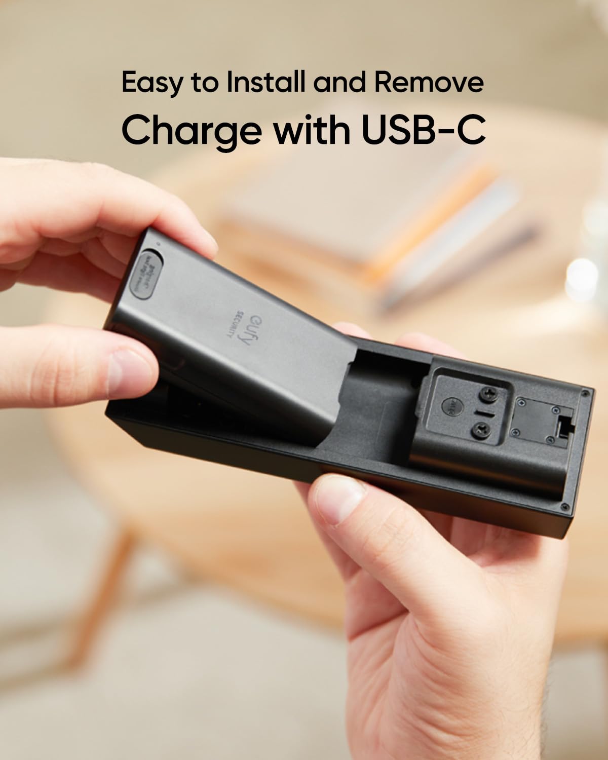 Eufy Rechargeable Battery Pack With Usb C, Quick Release Battery Pack, Long Lasting Backup Power, 6,500 Mah Capacity, Easy To In
