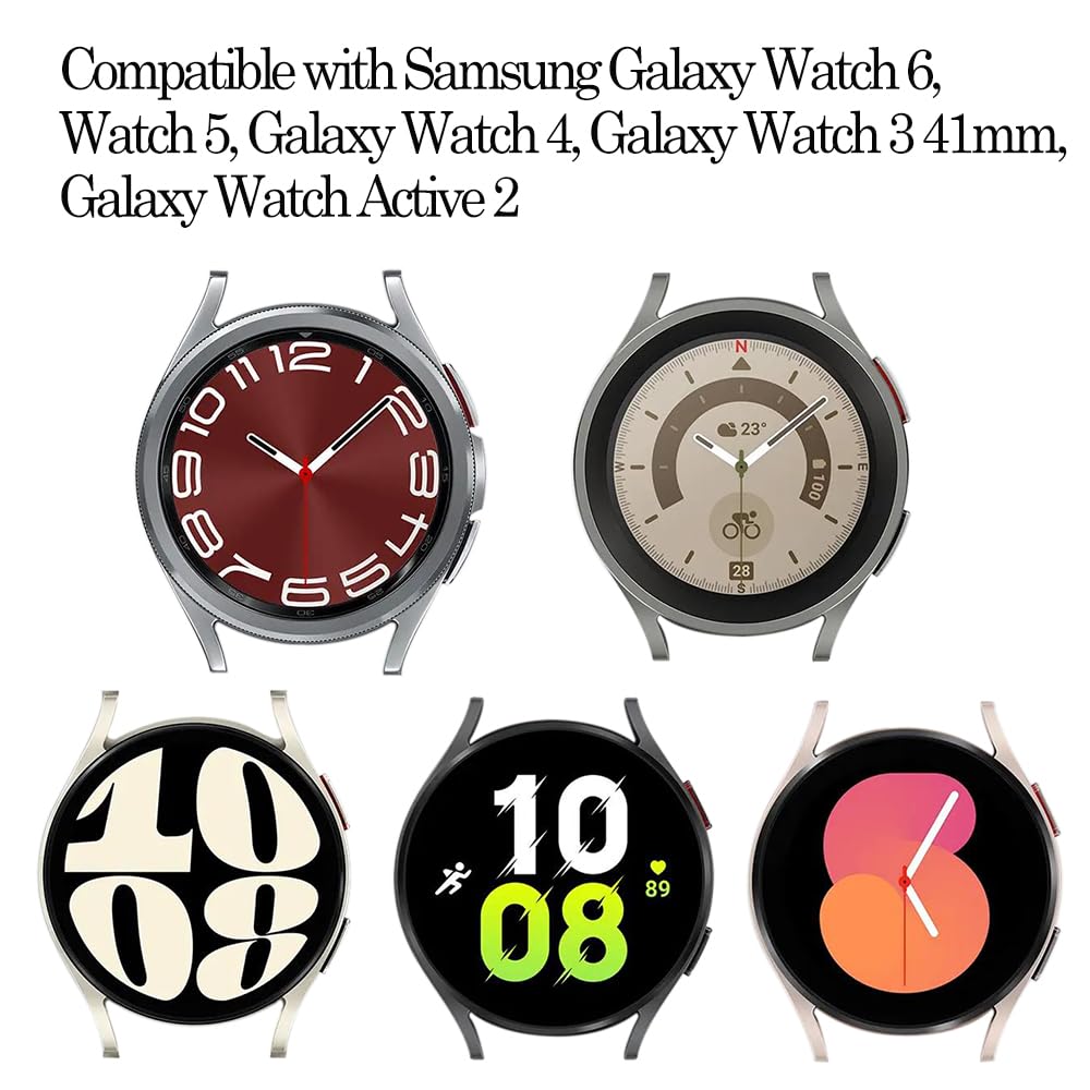 Toolaik 20Mm Floral Watch Band Compatible With Samsung Galaxy Watch 7 6 5 4 Active 2 Watch Bands 40Mm /44Mm,Active Watch Band 40