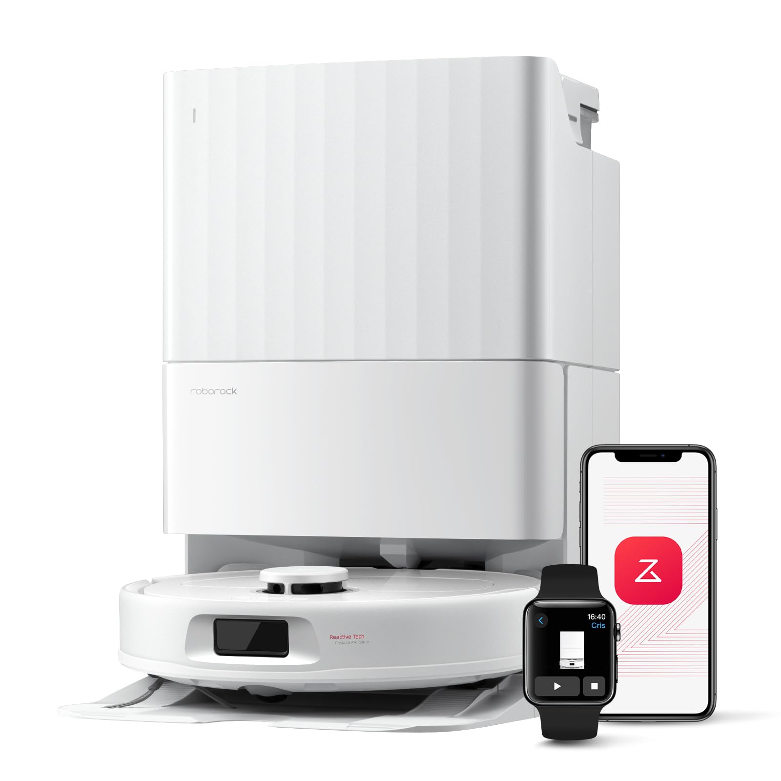 roborock Qrevo Series Robot Vacuum and Mop, 8000Pa Suction, Upgraded from Qrevo S, Anti-Tangle Brush, Smart Obstacle Avoidance, 