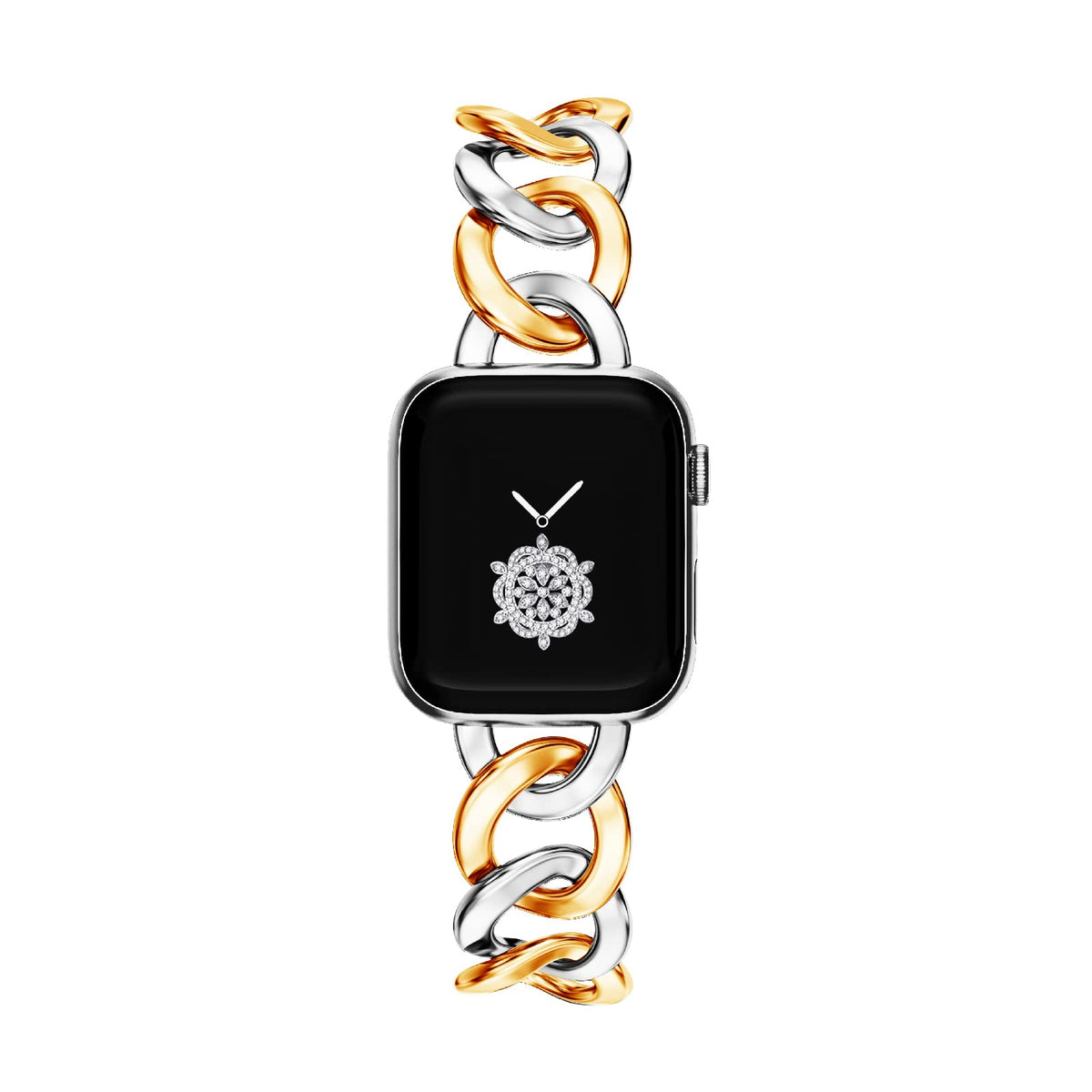 Kolgios 38/40/41Mm Gold&Sliver Two Tone Cool Women Chain Smartwatch Bands Compatible For Apple Watch Series Band 9/8/7/6/Se/5 St