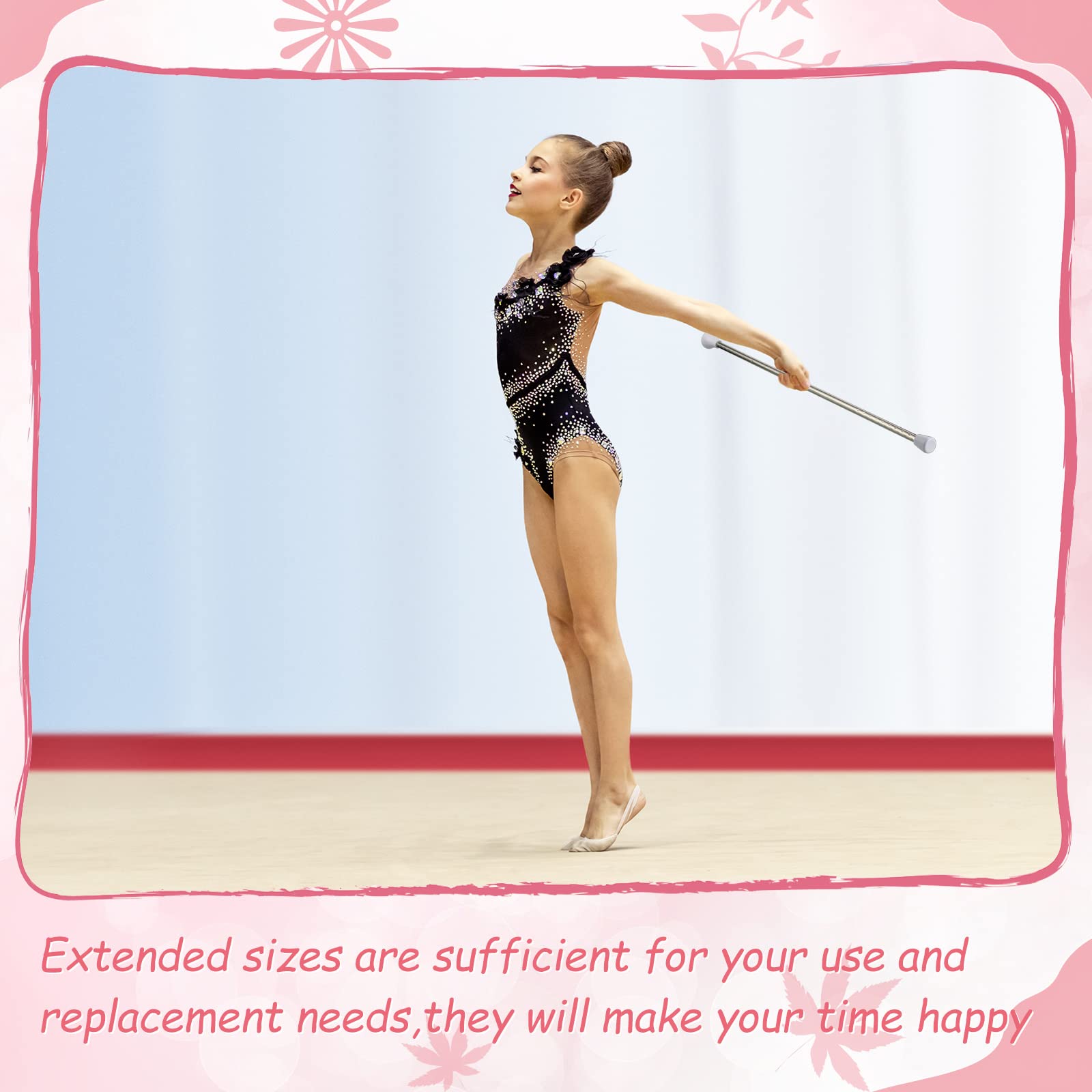 Hydren Twirling Baton Unisex Kids' Gymnastics Dance Baton Metal Baton Marching Band Baton Parade Baton Stick For Talent Shows, A