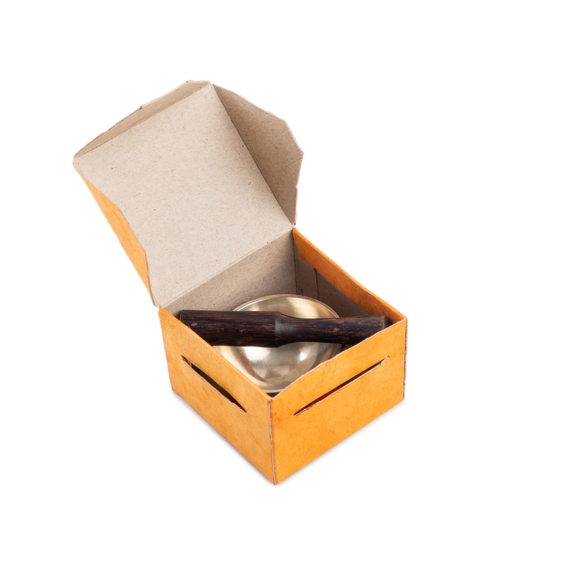 Mini Tibetan Singing Bowl Set   Cute Yoga Gift | Easy To Carry | Unique Sound Bowl Made Of Bronze, Authentic Handcrafted Small S