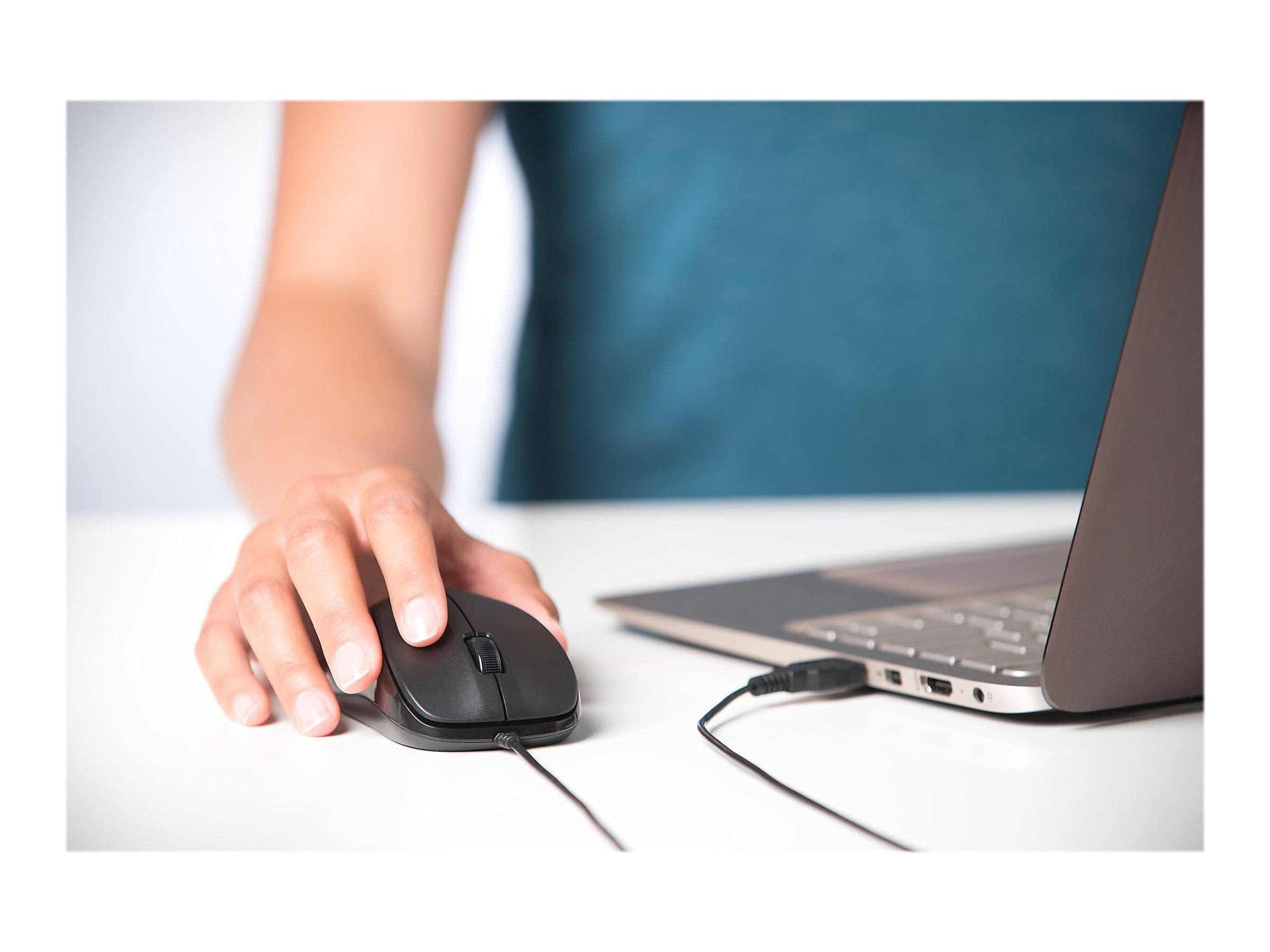 Kensington Silent Mouse For Life Wired Usb Mouse   Black (K72110Us)