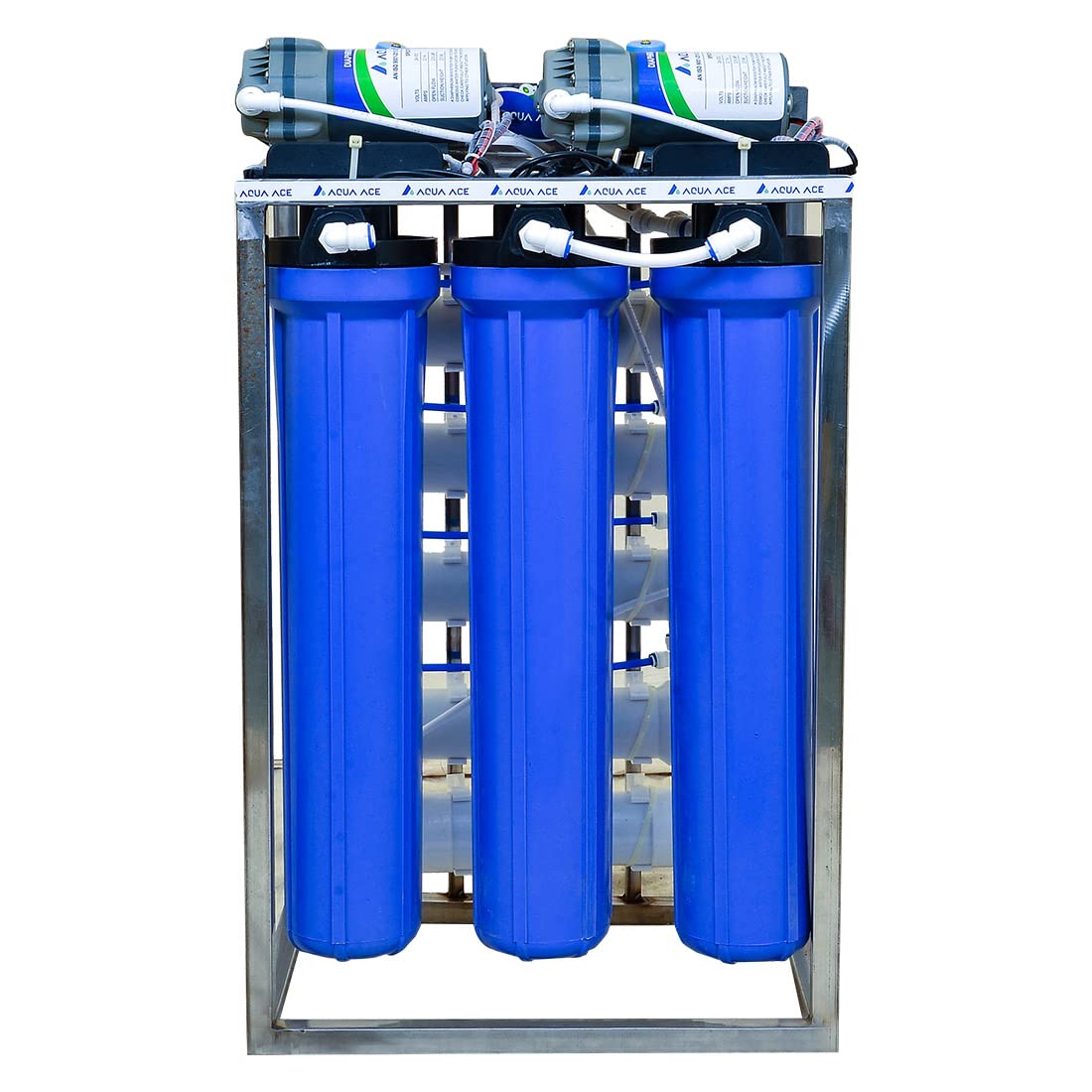 Aqua Ace 50 Lph Commercial Ro Water Purifier Plant Stainless Steel With Tds Adjuster