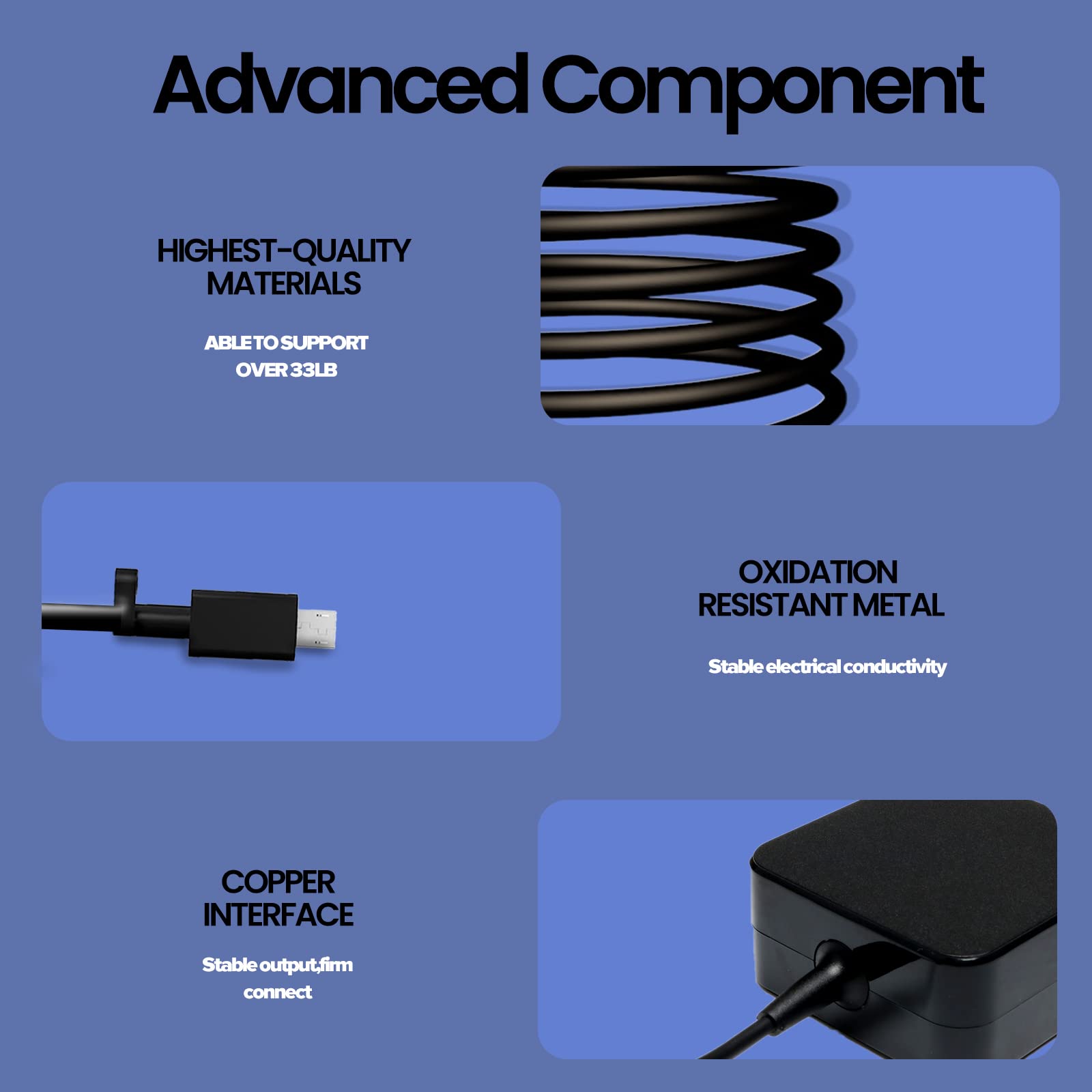 33W Laptop Charger Replacement For Asus Chromebook C201P C201 C201Pa C100Pa C100P C100 Eeebook X205T X205 X205Ta Vivobook E200H