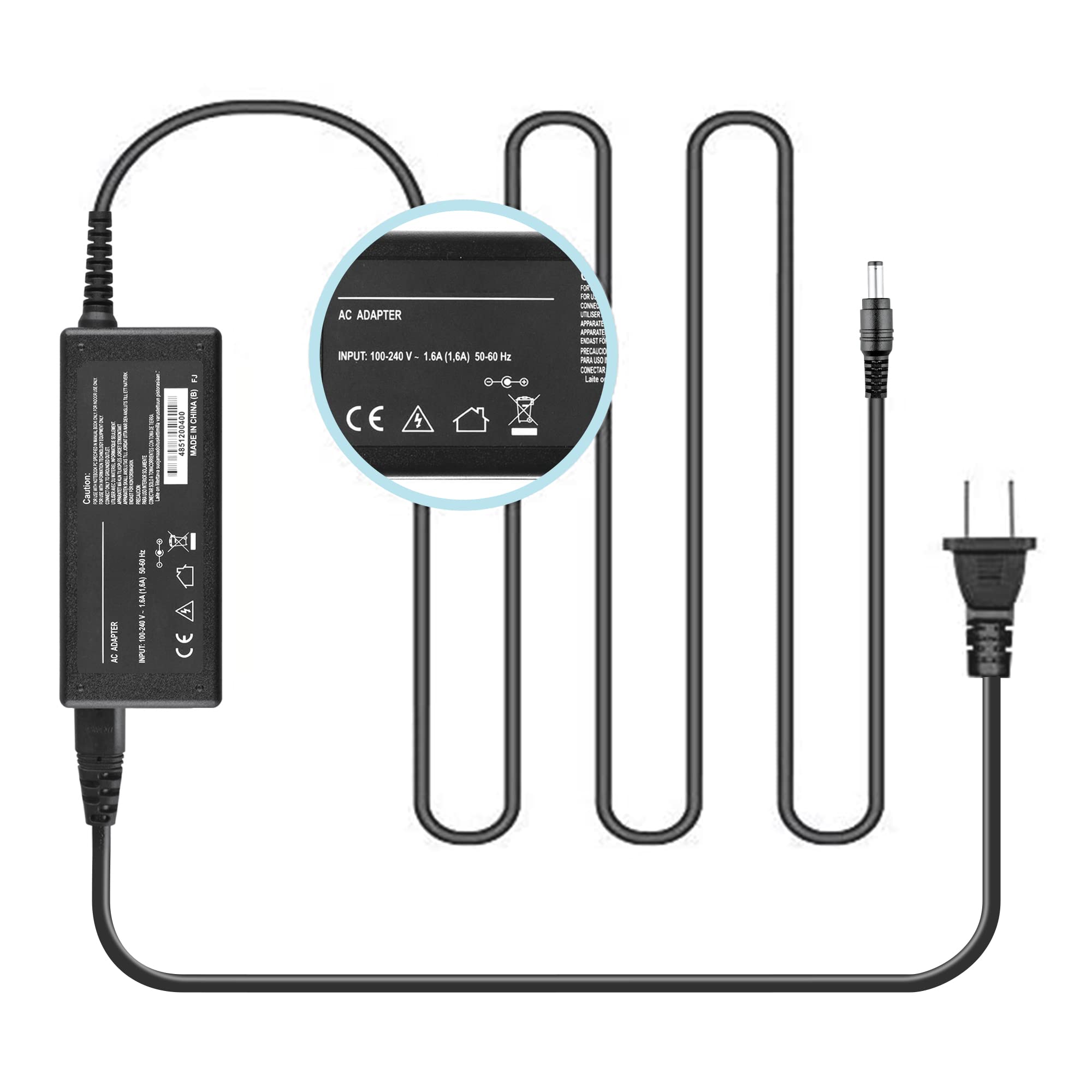 Sllea Ac/Dc Adapter Power Supply For Dell S2319Nx 23' Led Fhd Monitor S2319H S2319Hn