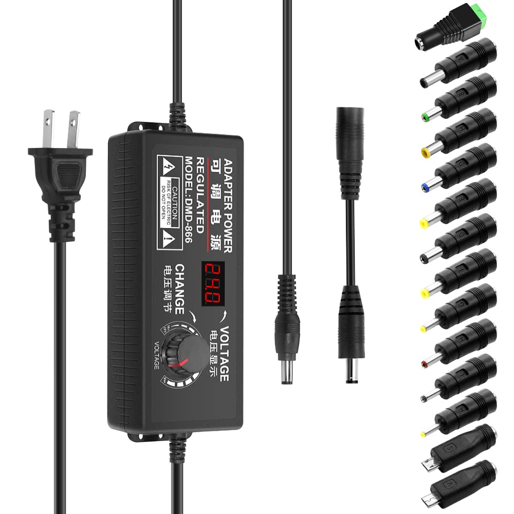 Aclorol Universal Power Supply 4V 24V 5A 120W Adjustable Ac/Dc Power Adapter 100 240V Ac To Dc 24V 19V 12V 5V 9V 6V 5A 4A Mulit 