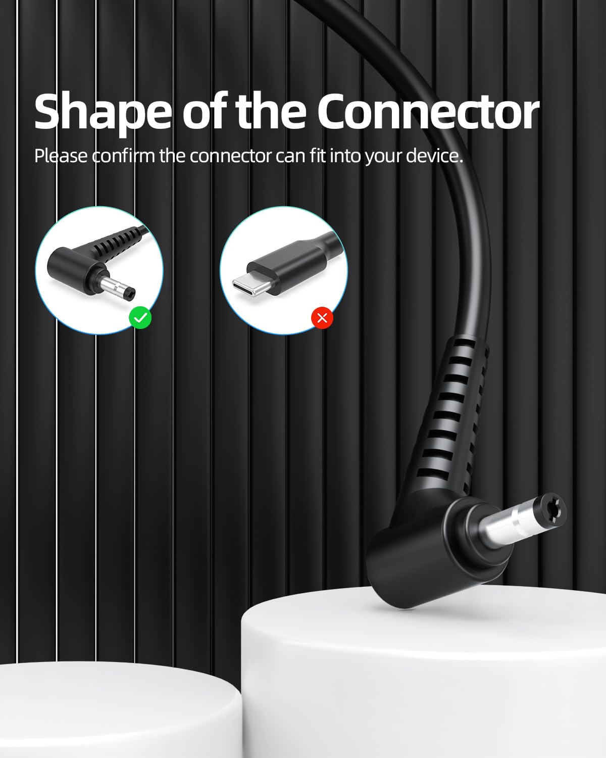 65W Ac Charger Fit For Lenovo Ideapad 3 330 320 310 Yoga 710 720 Laptop Replacement Power Supply Adapter Cord