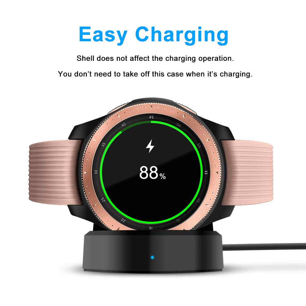 Nahai Tpu Slim Case For Samsung Galaxy Watch 46Mm, Shock Proof And Protective Bumper Shell