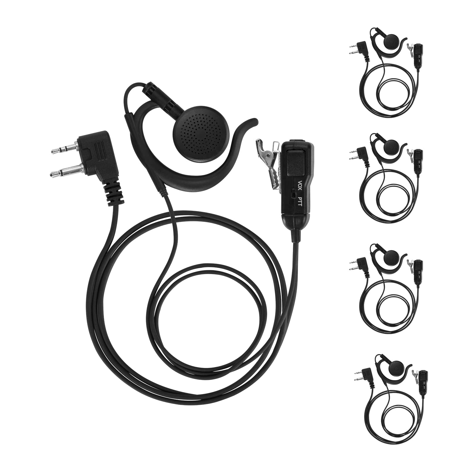 Eripha Earpiece Vox For Midland Gxt1000Vp4 Walkie Talkie 2 Way Radio Ear Clip Headset With Ptt Mic Lxt500Vp3 Gxt1050Vp4 Gxt1000X