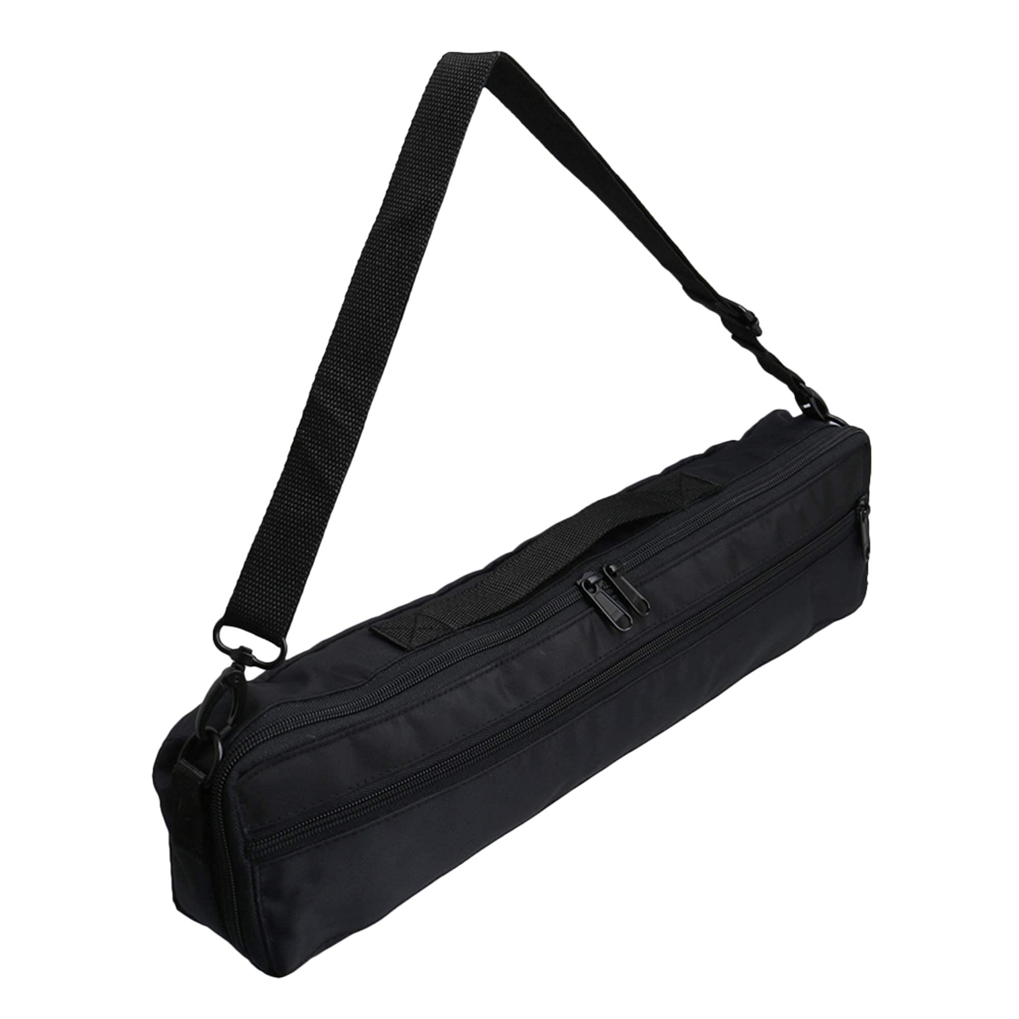 Mxfans Adjustable Shoulder Strap Flute Case Carrying Bag For 16 Holes C Foot Flute 16.14 Inch Length 4.13 Inch Width 2.56 Inch H