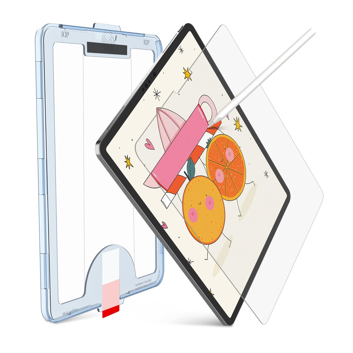 Kct Paperfeel Tempered Glass Screen Protector Compatible With Ipad Pro 11 Inch (2022&2021&2020&2018) / Ipad Air 5Th/4Th (10.9 Inch, 2022/2020) Draw As Paper, With Matte Surface, Ez Kit