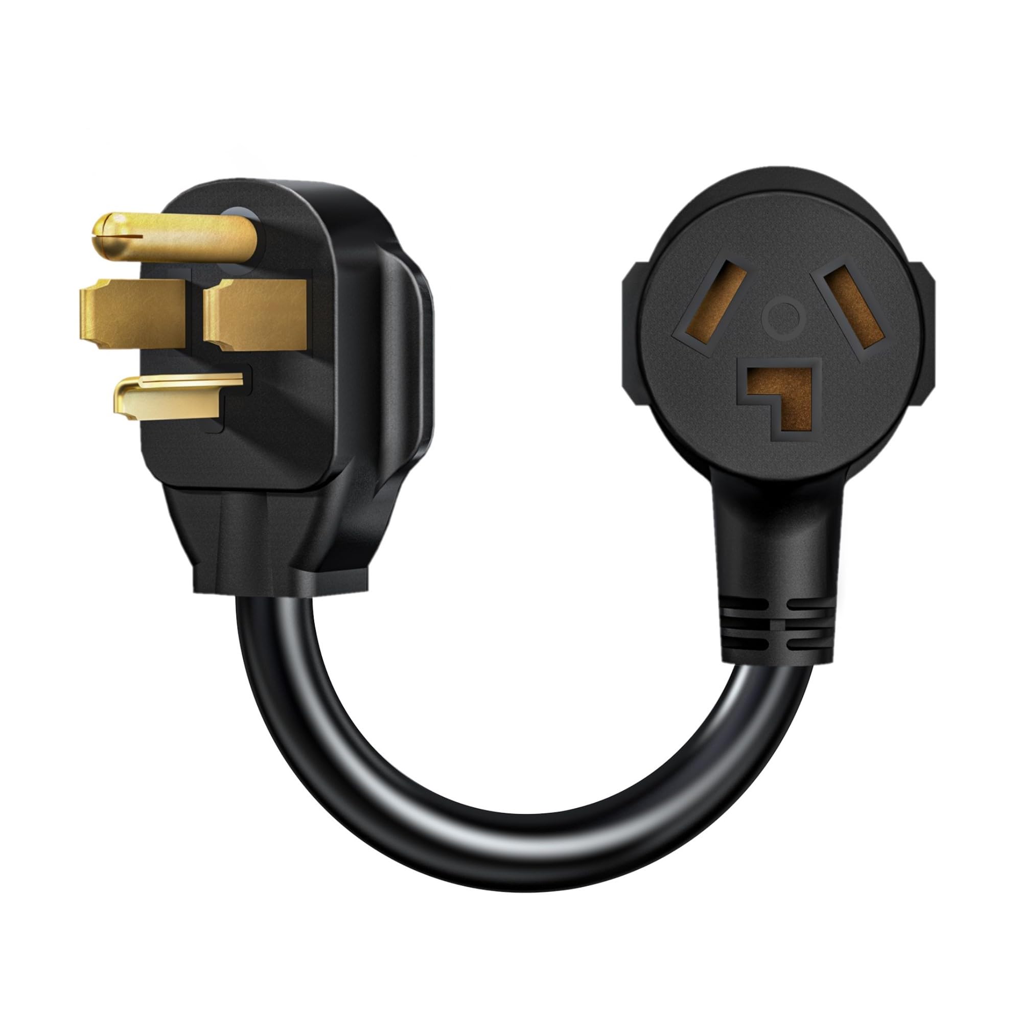 Strightinc 3 Prong To 4 Prong Dryer Plug Adapter, Connects 3 Prong Old Dryer Plug To 4 Prong New Dryer Receptacle, Nema 14 30P T