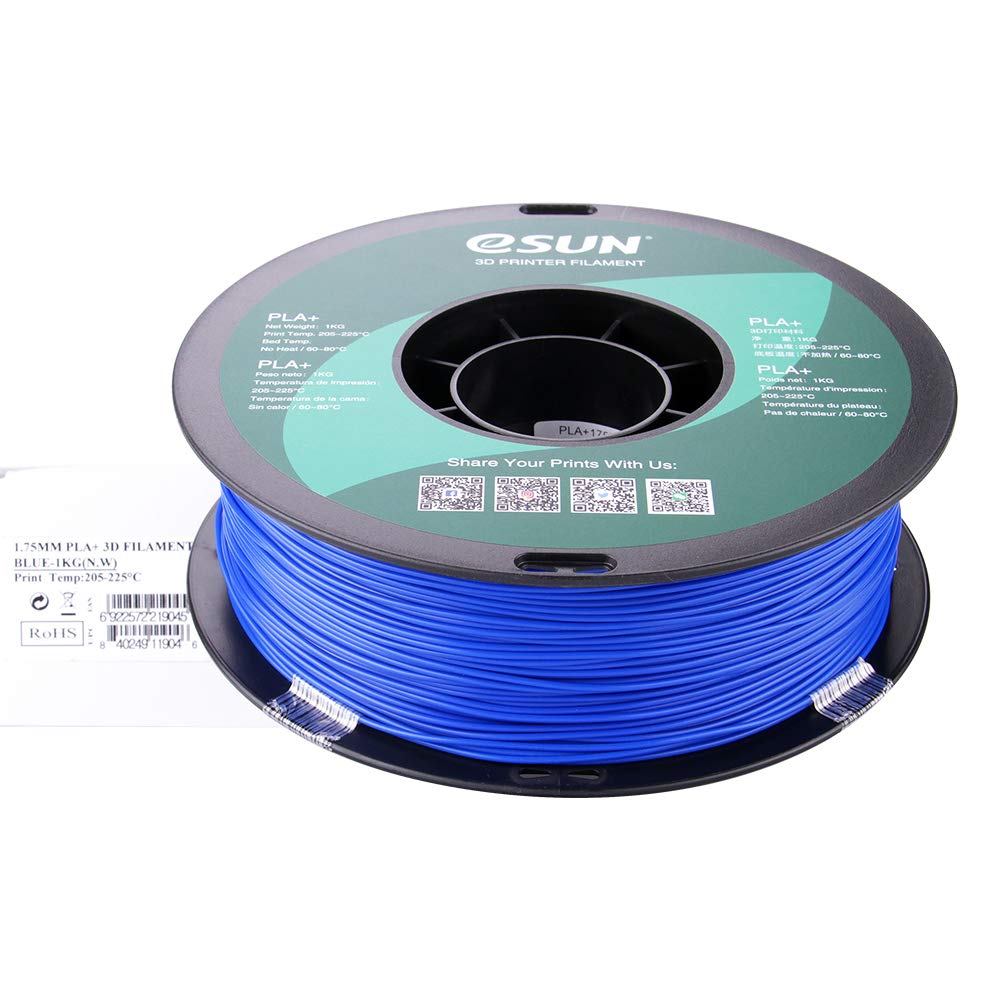 Esun Pla Pro (Pla+) 3D Printer Filament, Dimensional Accuracy +/  0.03Mm, 1Kg Spool, 1.75Mm, Blue