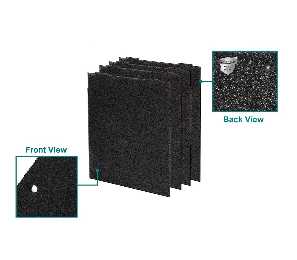 Whirlpool 8171434Ks Genuine Charcoal Pre Filter   Whishield Anti Microbial Activated Replacement Fit For Air Purifier Ap51030K,