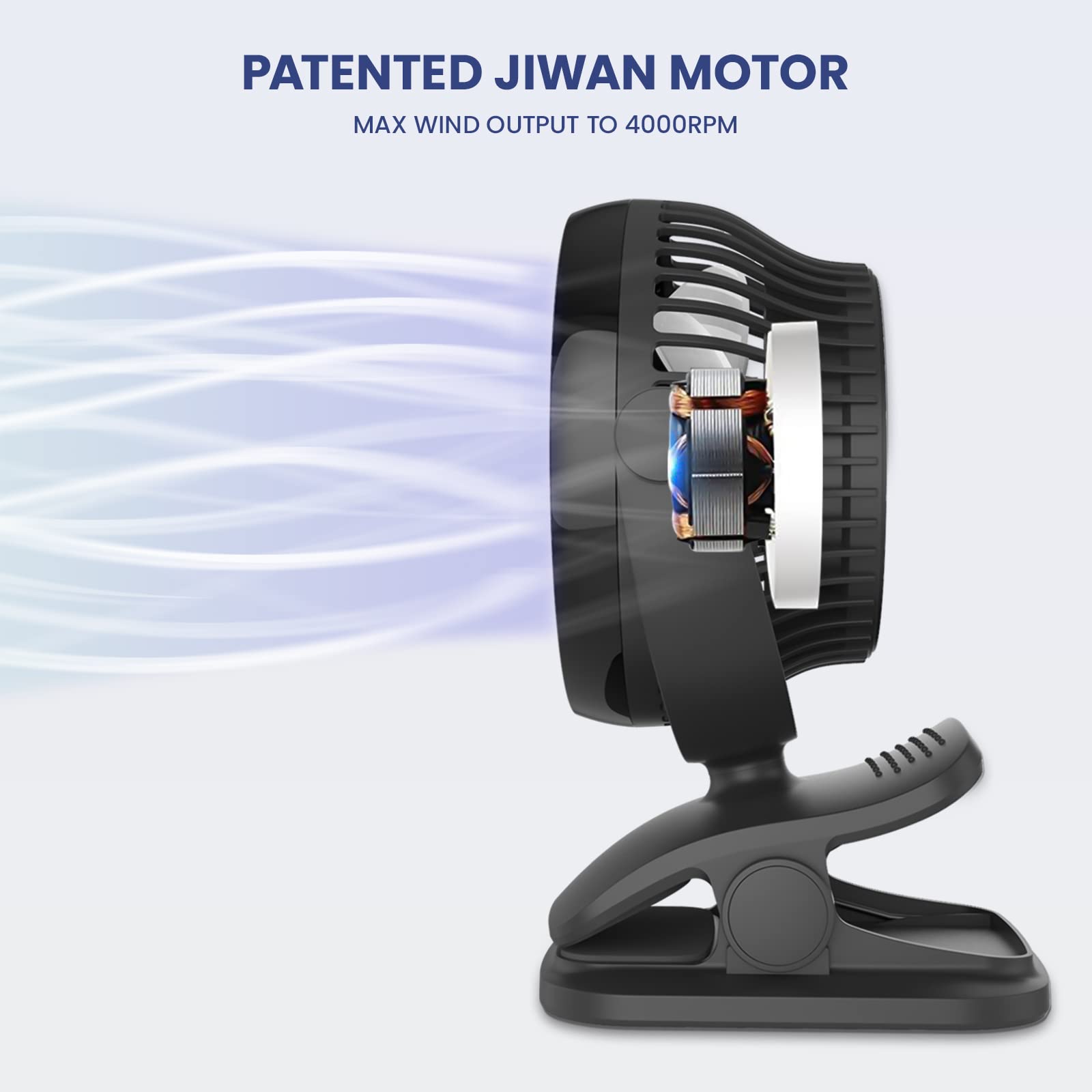 Battery Operated Aa Clip On Fan With Aromatic Function,4 Speeds Battery Powered Portable Fans For Camp,Small Golf Cart Usb Fan,Q