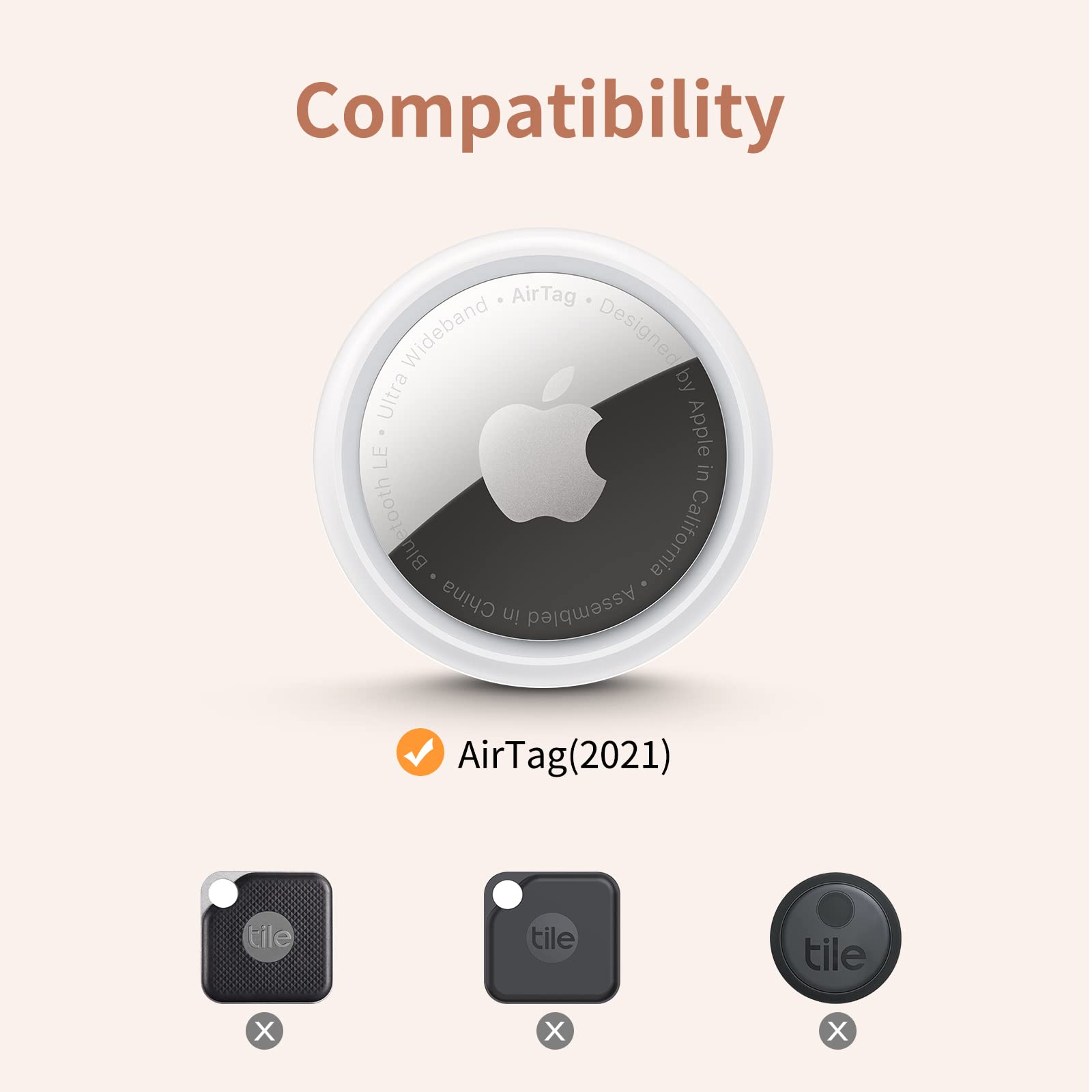 Unbreakcable Apple Airtag Holder   4 Pack [Fit Tightly Design] [Easy To Install] [Hold Air Tag Securely] Waterproof Tpu Shell Pr