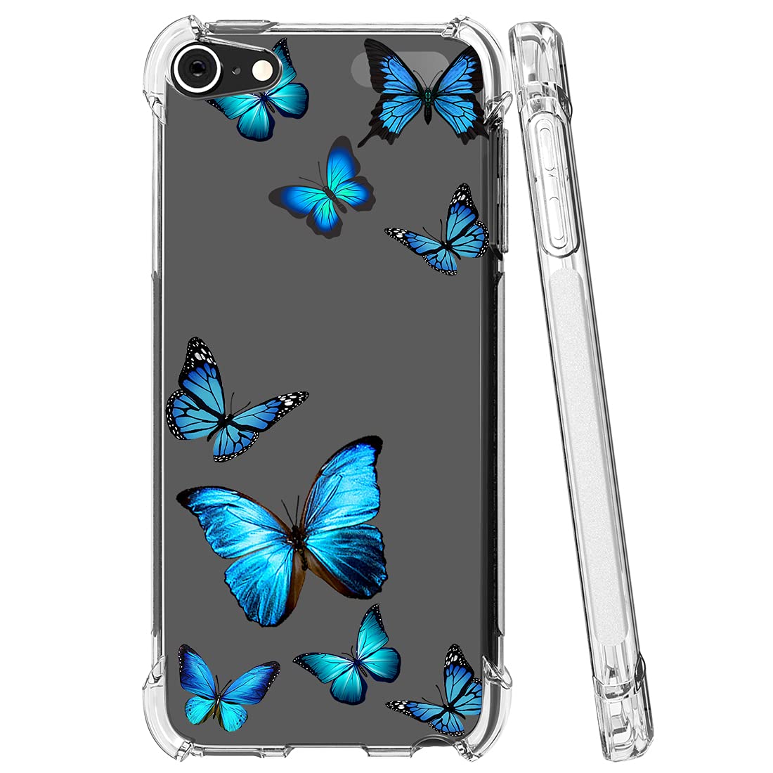 Tothedu Phone Case For Ipod Touch 7/Ipod Touch 6/Ipod Touch 5 Case For Girls, Clear Slim Shockproof Pattern Soft Flexible Tpu Ba