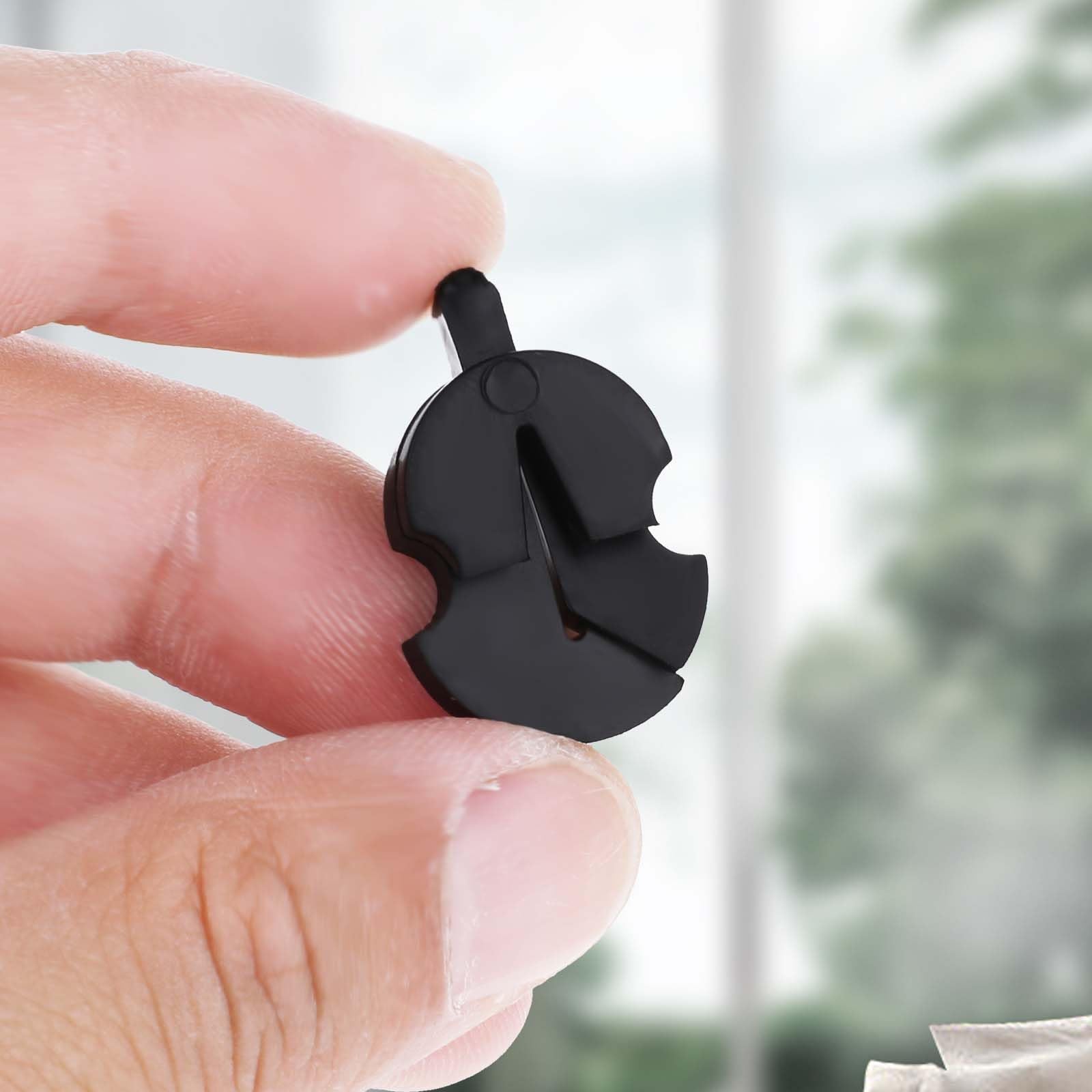 4 Pcs Rubber Violin Practice Mute Set, Small Viola Mute, Tourte Style Rubber Mute For All Violins, Practice Mute Violin(Black)