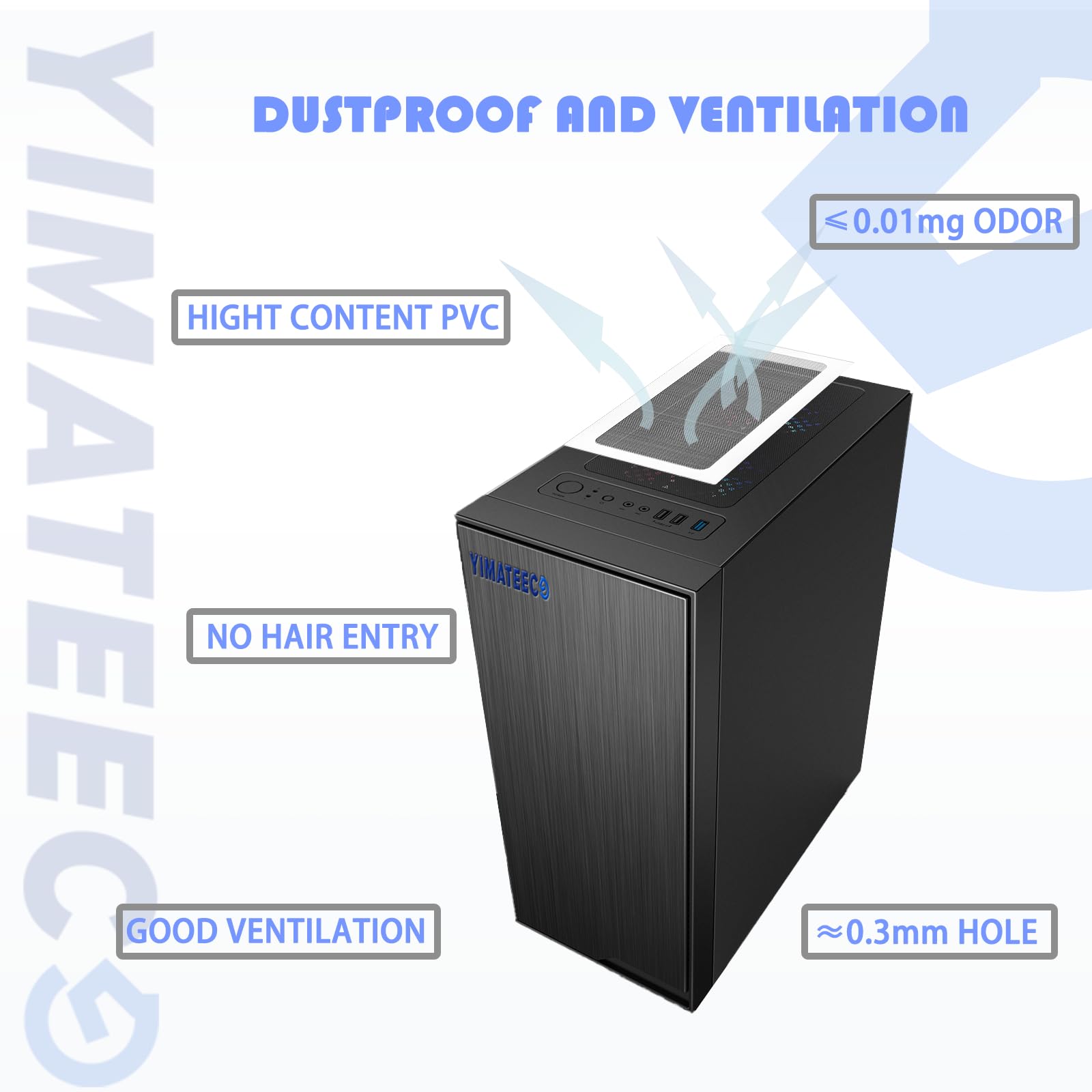 Yimateeco Dust Filter Pc 280Mmx140Mm For Computer Cooler Fan/Psu/Routers Nylon 80 Mesh, Magnetic Pc Dust Cover Mesh Dustproof Co