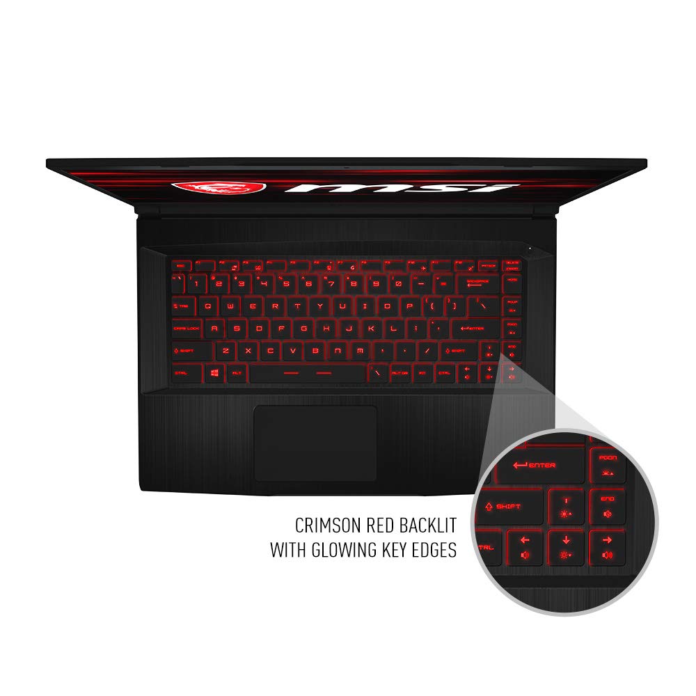 Msi Gf63 Thin 9Sc 068 15.6'' Gaming Laptop, Thin Bezel, Intel Core I5 9300H, Nvidia Geforce Gtx1650, 8Gb, 256Gb Nvme Ssd