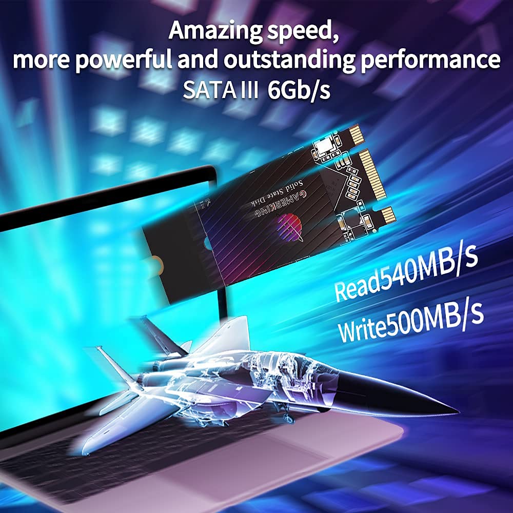 Gamerking Ssd M.2 2260 64Gb Ngff Internal Solid State Drive High Performance Hard Drive For Desktop Laptop Sata Iii 6Gb/S M2 Ssd 60Gb 64Gb (64Gb, M.2 2260)