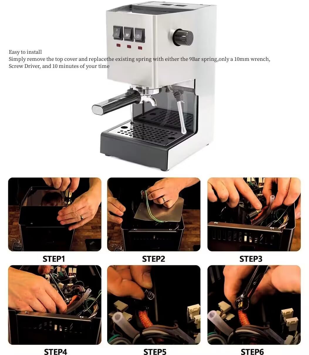 Duoduo Coffee Bar Accessories Compatible With Gaggia Classic Pro Mod Parts Opv Mod 9 Bar Opv Spring(2 Pc)