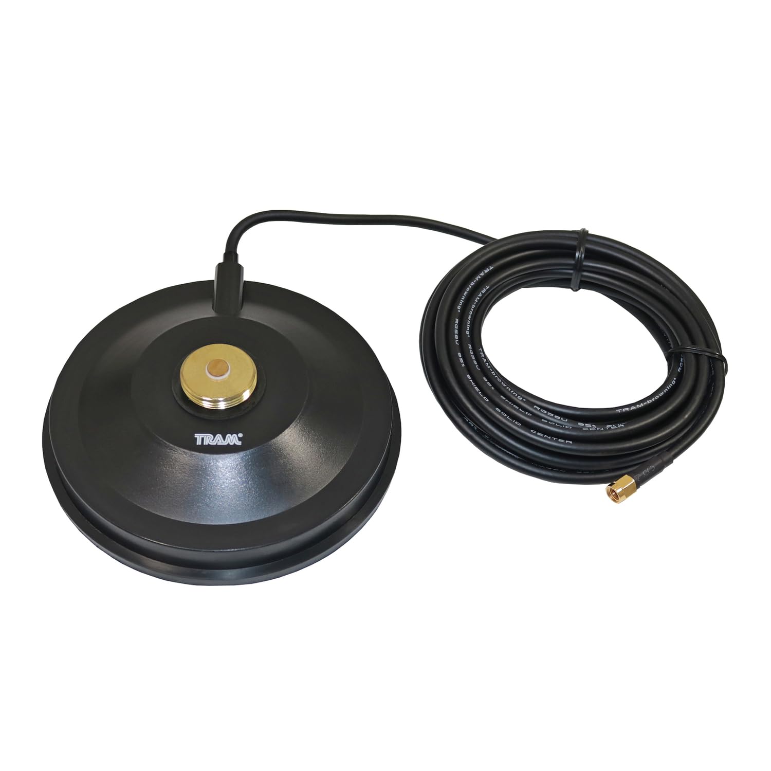 Tram 1267R-Sma 5-1/2-In. Black Abs Nmo Magnet Mount With Rg58 Coaxial Cable And Sma Connector