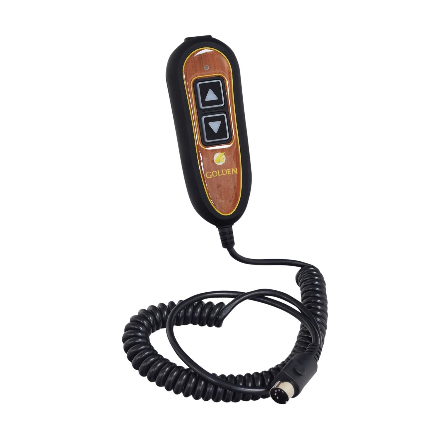 Golden Burl Hand Control Zk1200 Hc 2 Button Hand Control 5 Pin (Replaces Okin And Limoss) Led Lighted