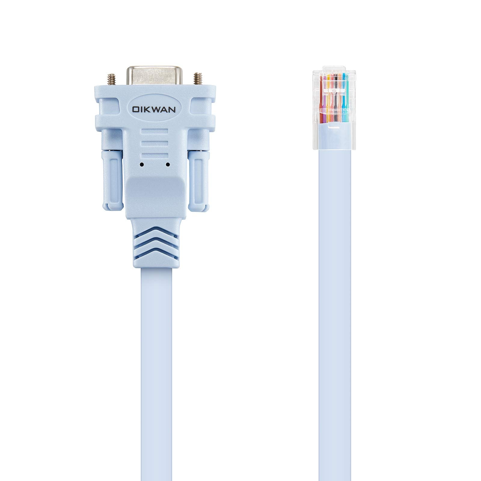 Oikwan Db9 9Pin To Rj45 Console Cable,Compatible With Cisco Routers Switches Firewalls Cab Console Rj45