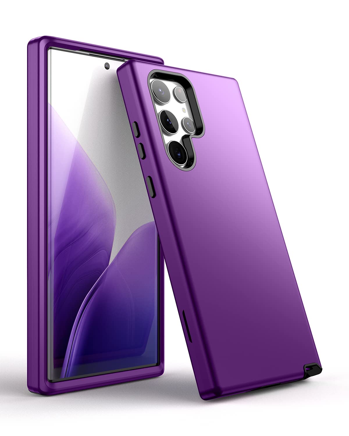 Welovecase For Samsung Galaxy S22 Ultra 5G Case, Cover 3 In 1 Full Body Heavy Duty Protection Hybrid Shockproof Tpu Bumper Three