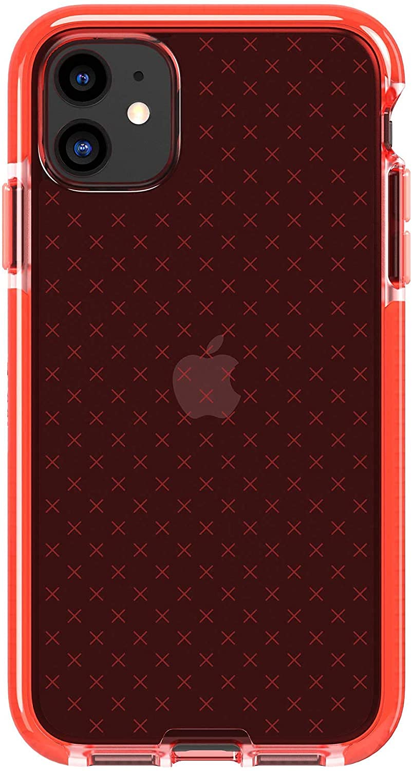 Tech21 Evo Check Phone Case For Apple Iphone 11 With 12 Ft. Drop Protection Coral