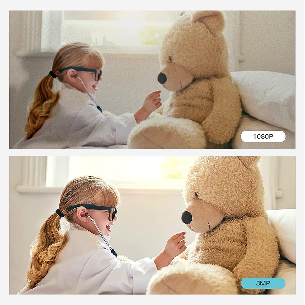 Tenda Cp6 2K Indoor Wireless Pan Tilt Cameras For Home Security, Baby Monitor, Pet Camera With Phone App, 2 Way Audio, Night Vis