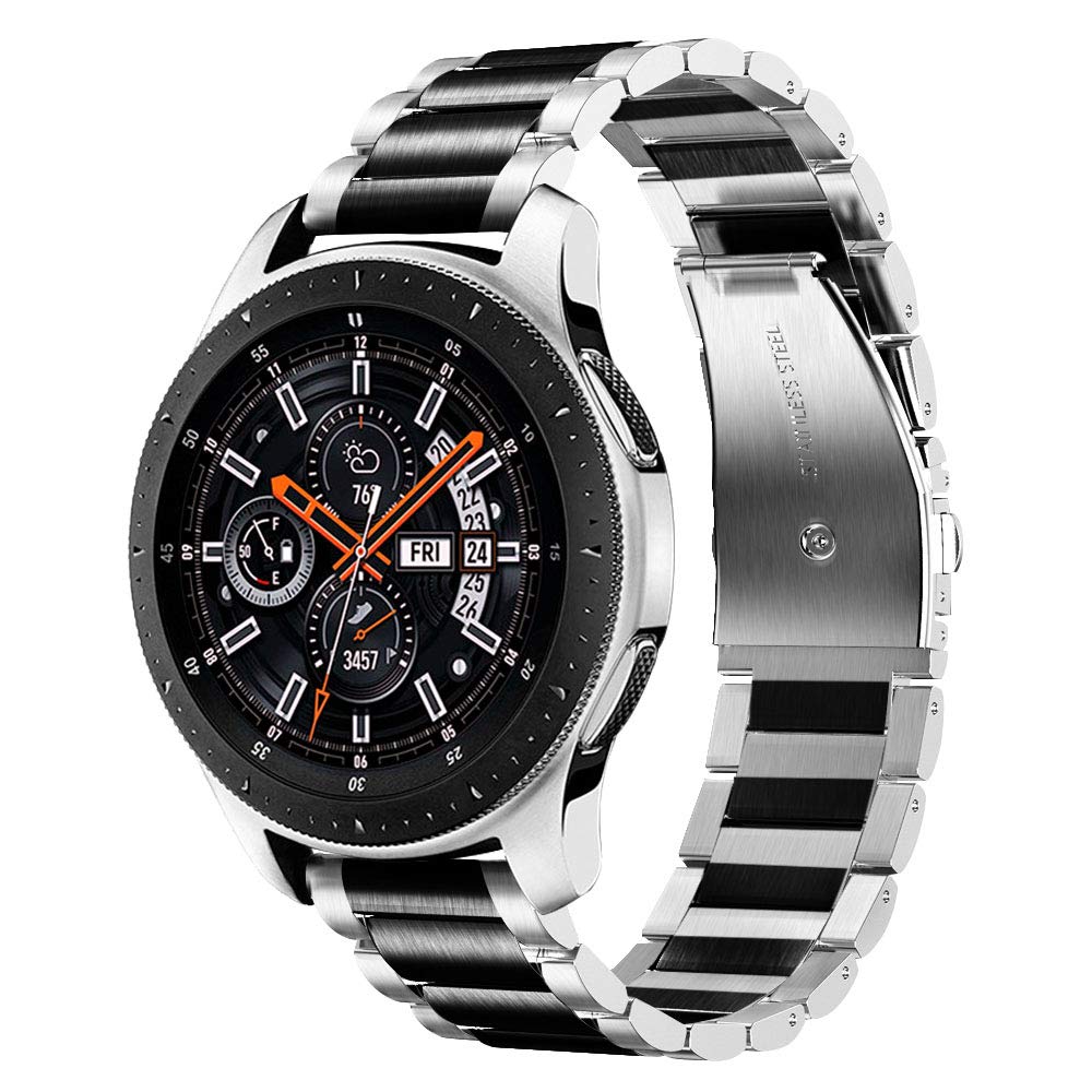 V Moro Strap Compatible With Galaxy Watch 46Mm(2019) Bands/Galaxy Watch 3 45Mm Band Men Solid Stainless Steel Replacement For Sa