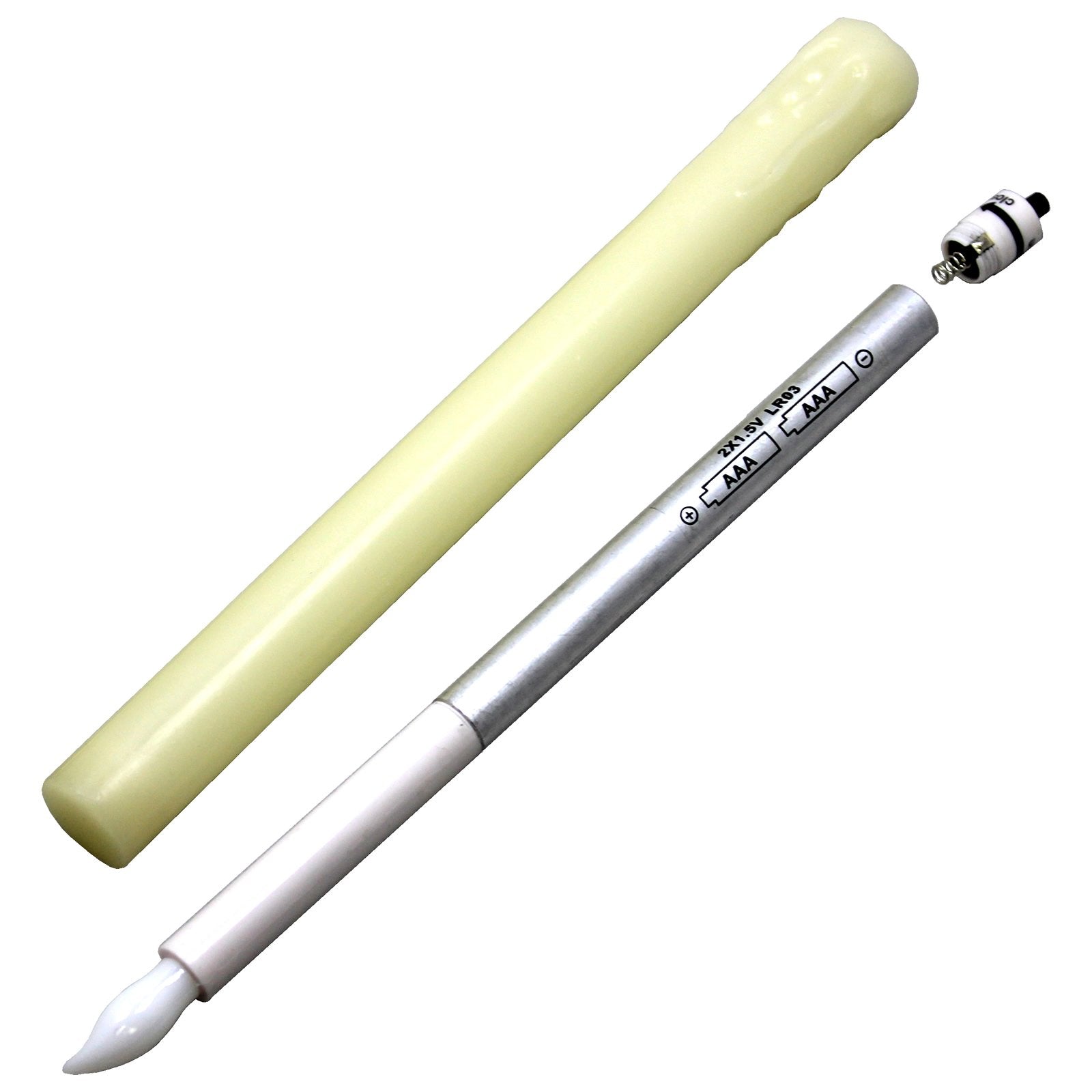 Bluedot Trading Flameless Flickering Tapered Led Candles With Realistic Dripping Wax Finish ~ Great For Halloween Christmas Wedd