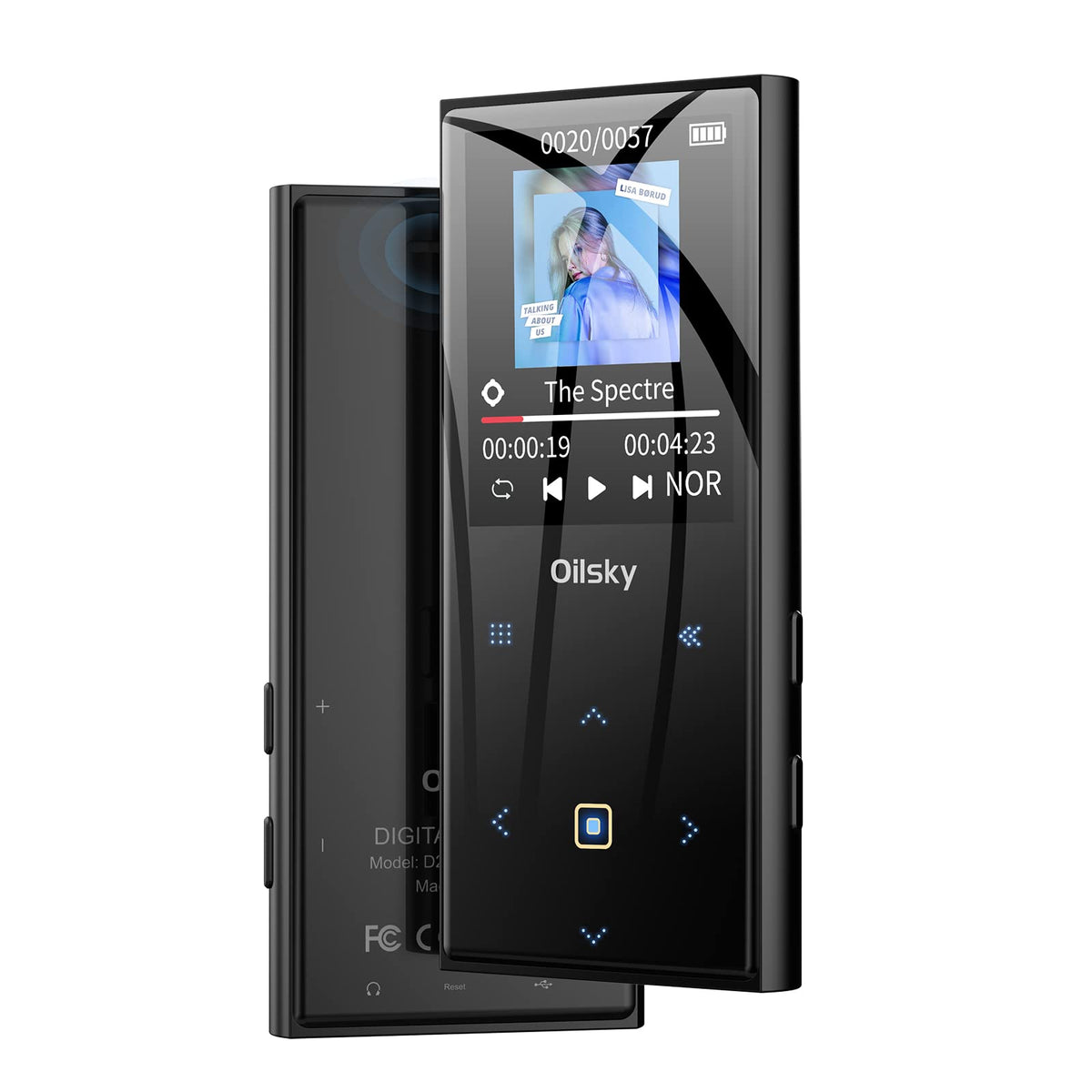 Mp3 Player, Oilsky 32Gb Music Player With Bluetooth 5.0, Lightweight Portable Lossless Mp3 With Fm Radio, Built In Speaker, Touc