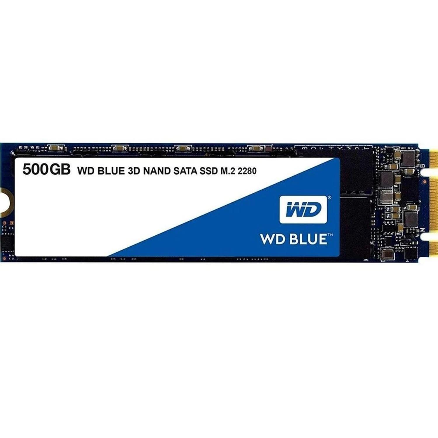 Western Digital 500Gb Wd Blue 3D Nand Internal Pc Ssd   Sata Iii 6 Gb/S, M.2 2280, Up To 560 Mb/S   Wds500G2B0B