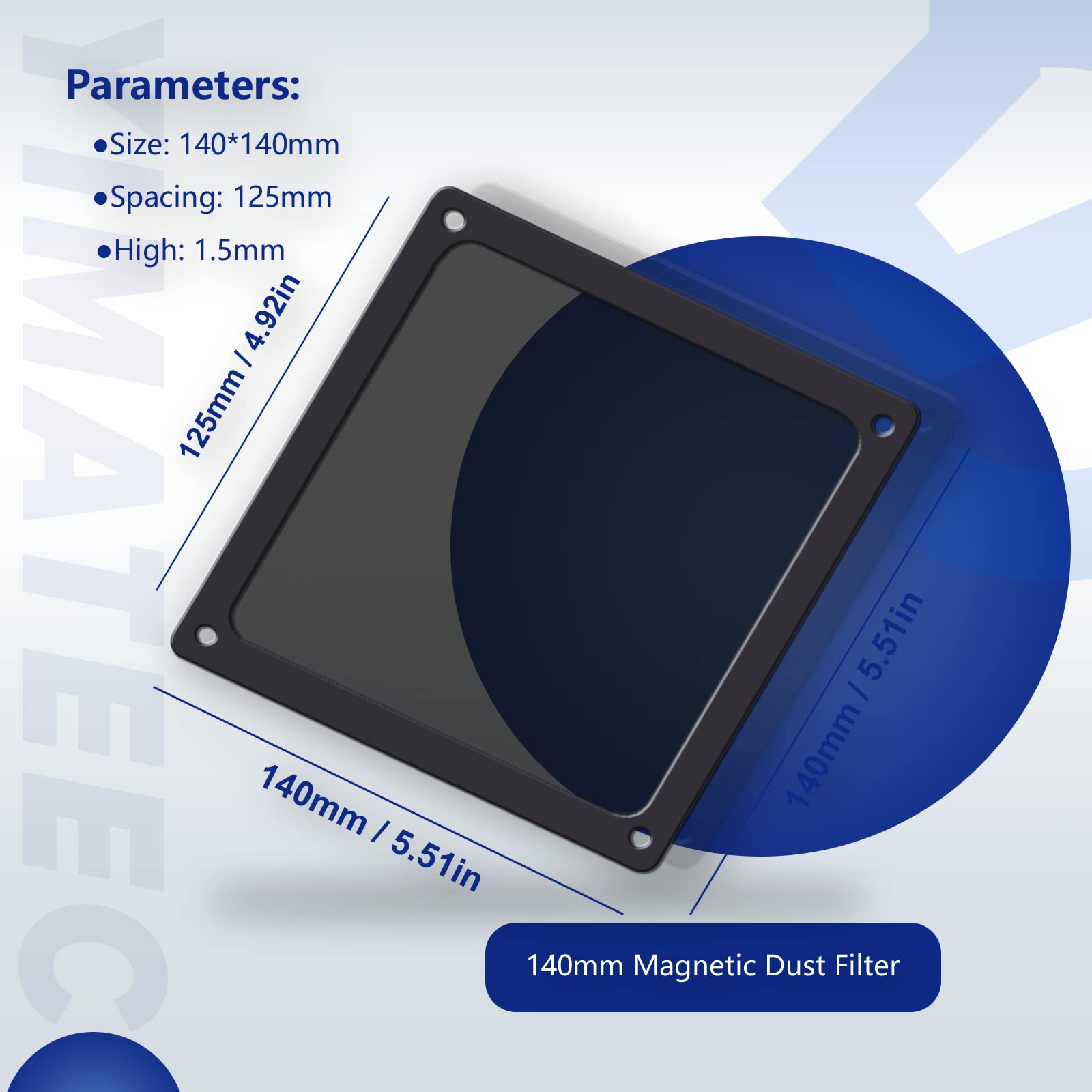 Dust Filter PC 140mm - Thumbnail 4