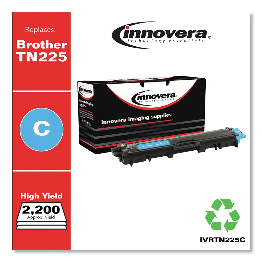 Innovera Ivrtn225C 2200 Page Yield, Replacement For Brother Tn225C, Remanufactured High Yield Toner   Cyan