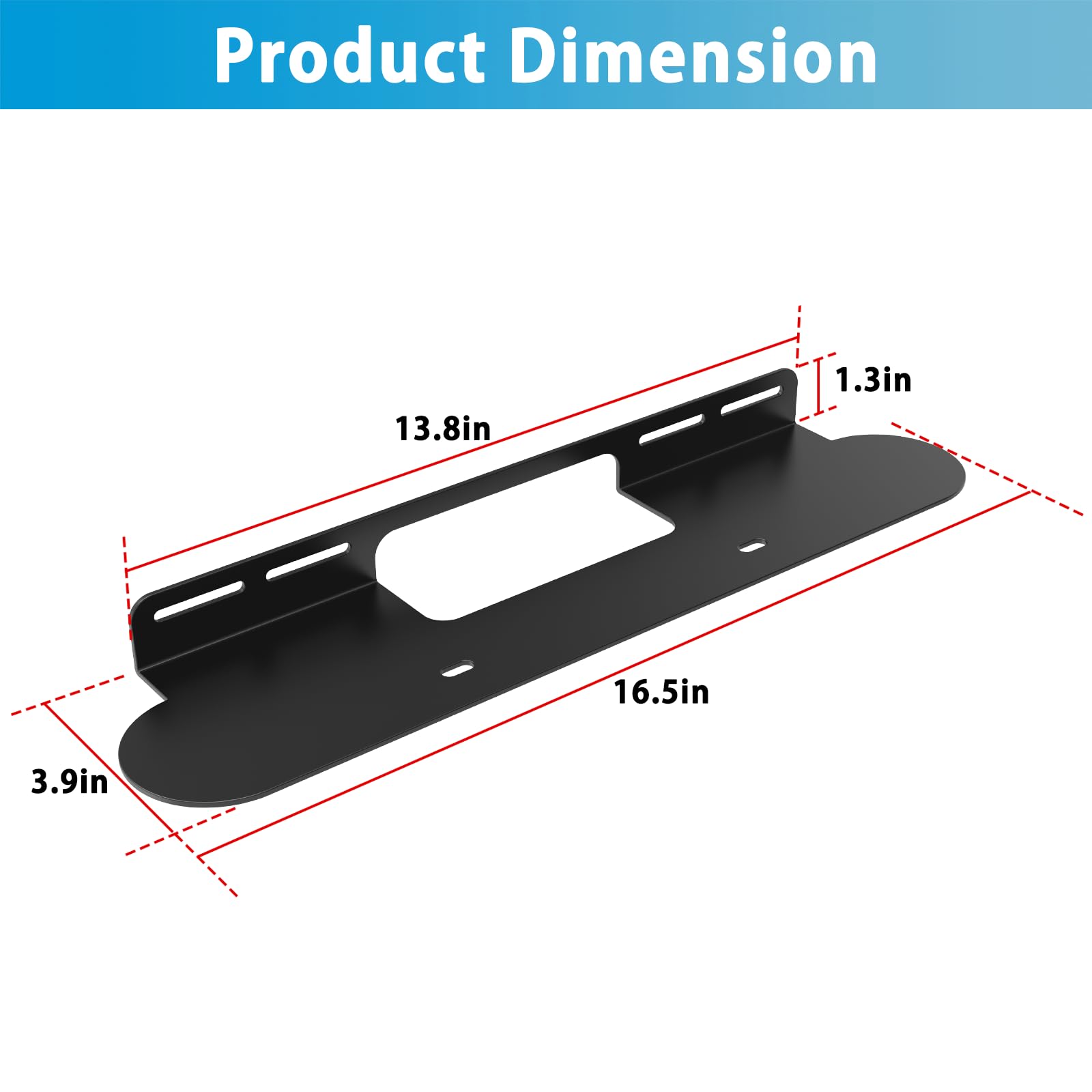 Yantuo Soundbar Mount Compatible For Sonos Beam Wall Mount Bracket Compatible With Gen 1 & Gen 2 Sonos Beam Sound Bar, Black