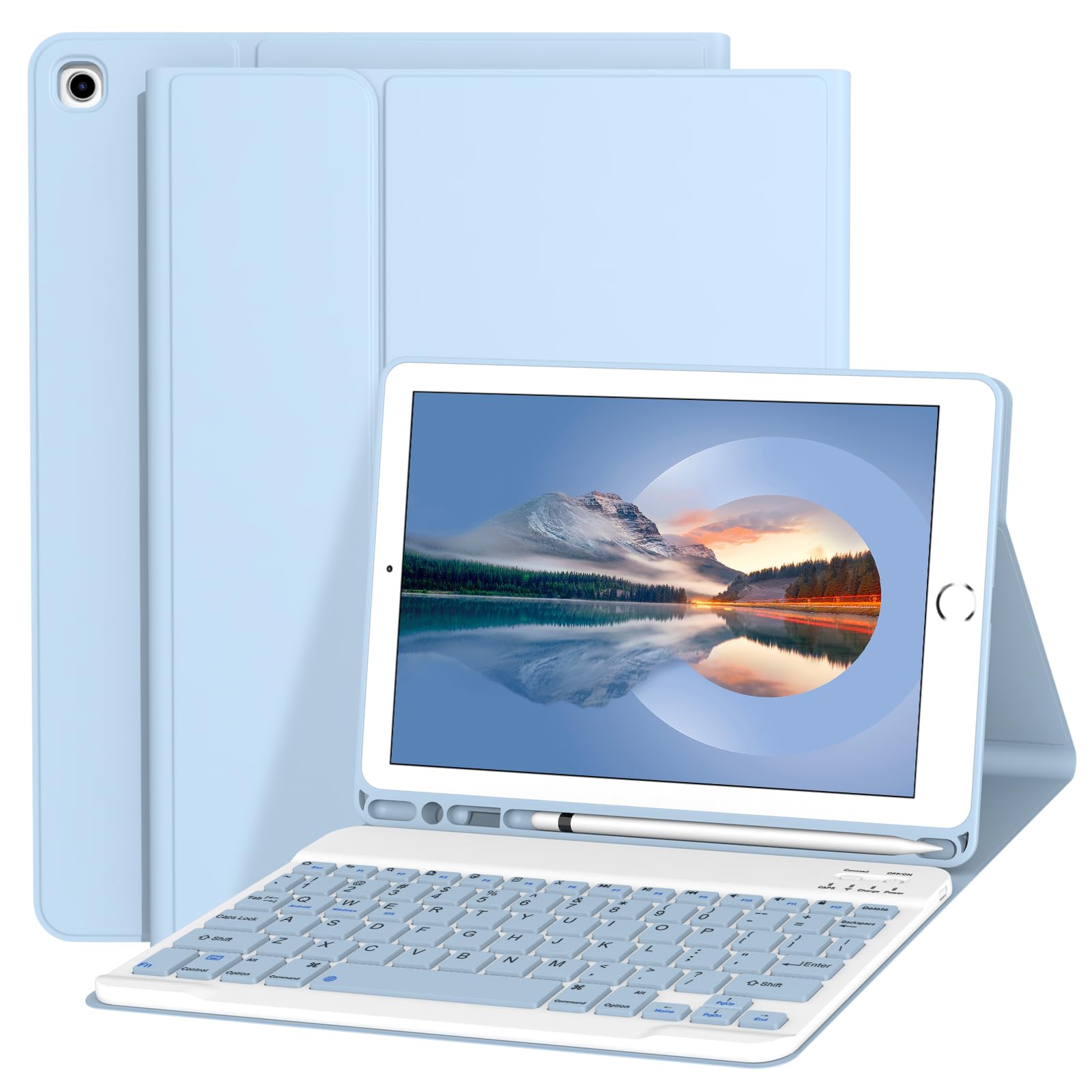 Divufus Keyboard Case for iPad 9.7 Inch 6th/5th Generation, for Air 2/1 Gen