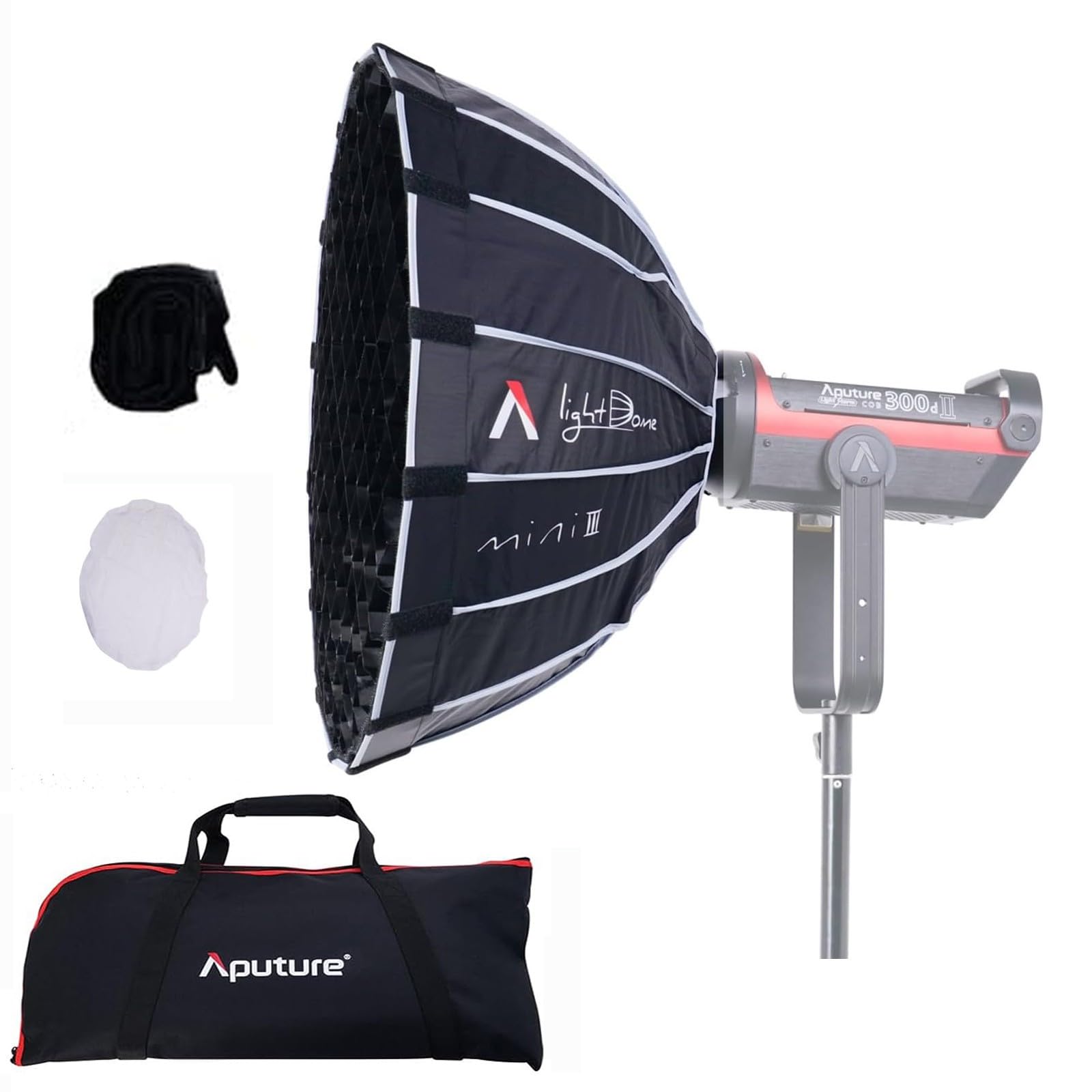 Aputure Light Dome Mini Iii Deep Octagon Bowens Mount Softbox With Honeycomb Grid For Amaran 300C 150C 200X S 100D S Aputure 600