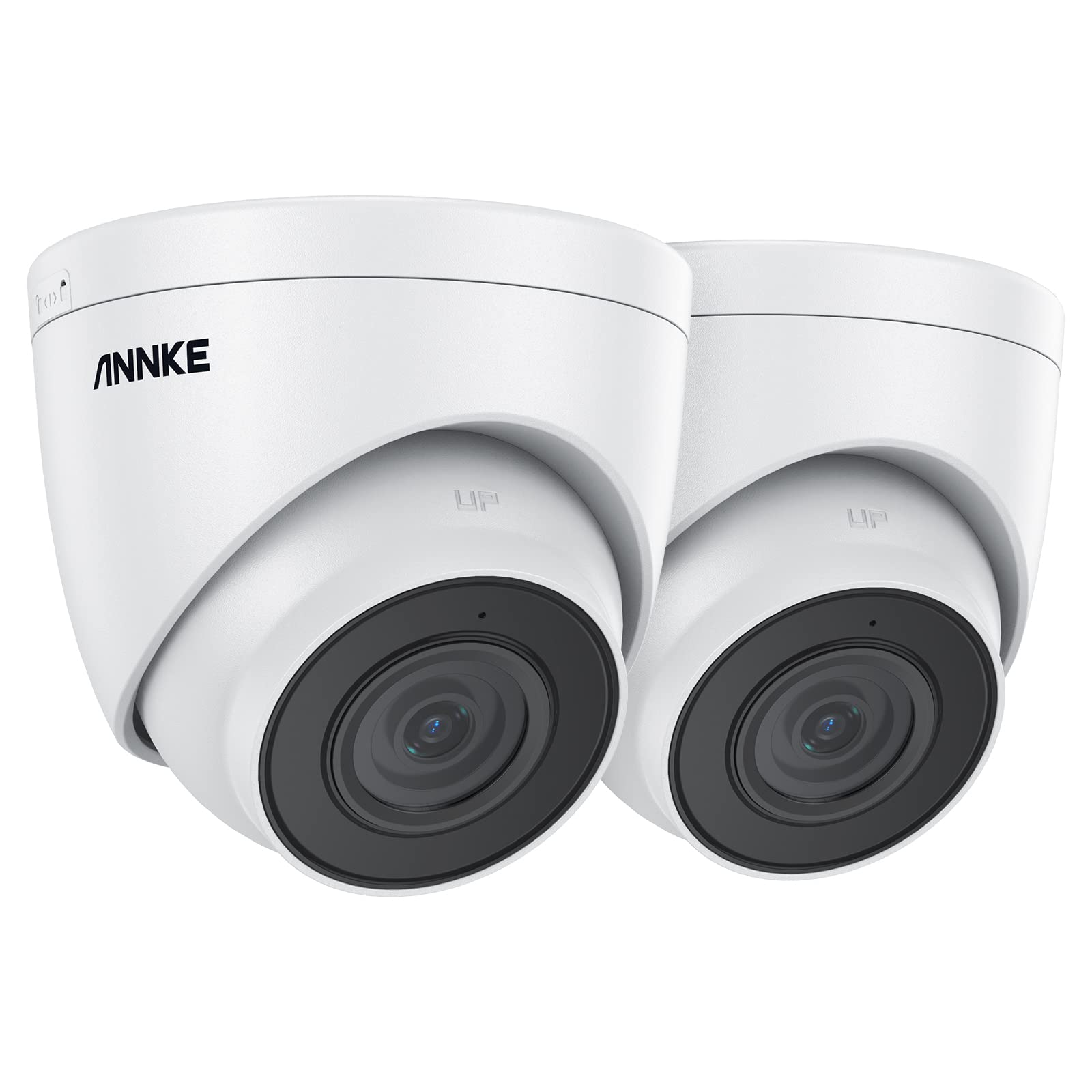 Annke C500 2 Pack 5Mp Ip Security Camera W/Audio, 100 Ft Exir 2.0 Color Night Vision, Outdoor Poe Camera With H.265+, 120Db Wdr, 3D Dnr, Support To 256Gb Micro Sd, Ip67 Weatherproof, Remote Access