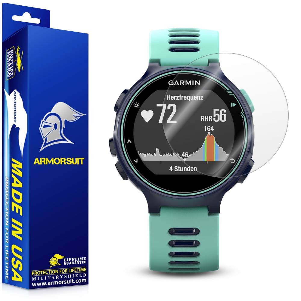 ArmorSuit 2 Pack MilitaryShield Screen Protector compatible with Garmin Forerunner 735XT Anti-Bubble HD Clear Film