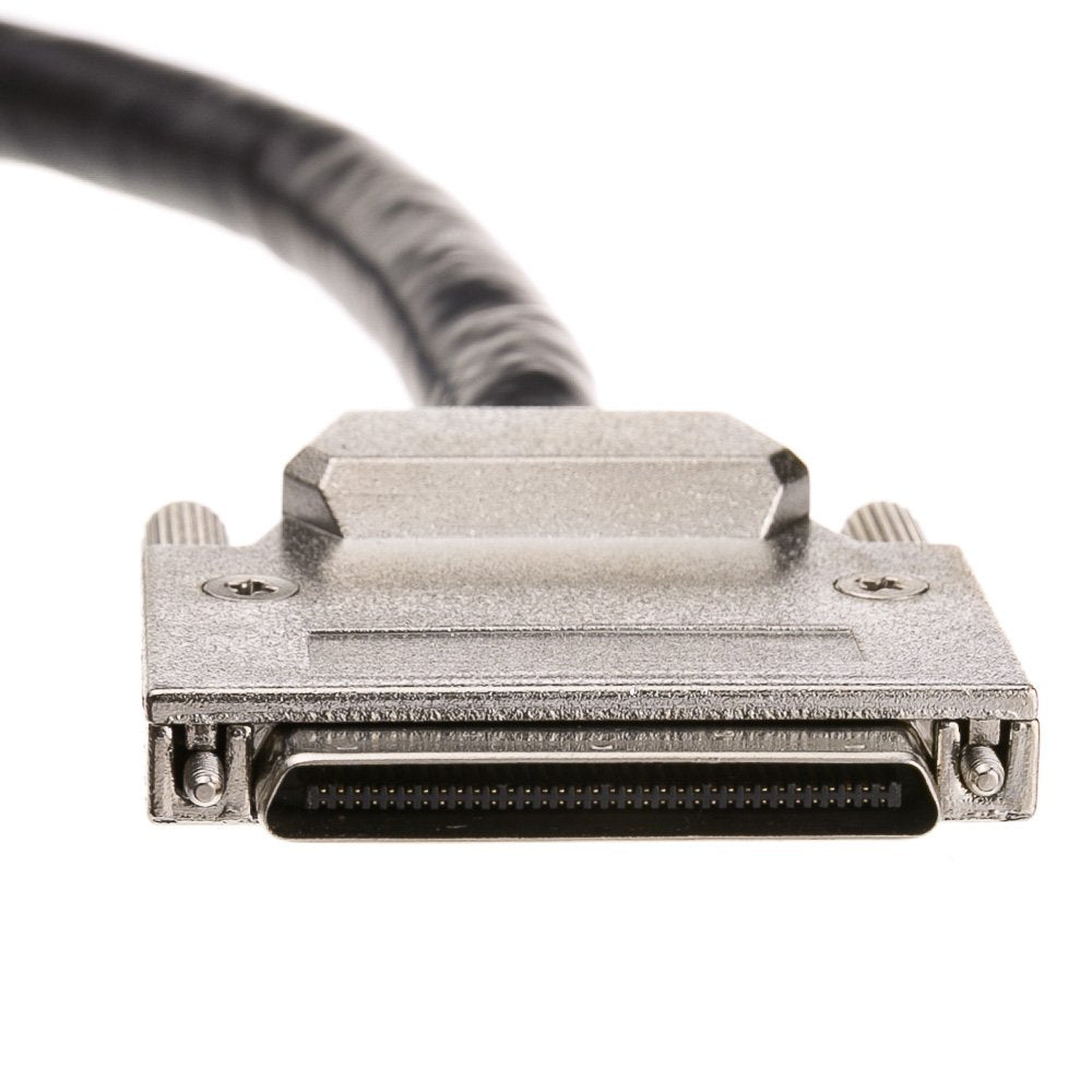 Scsi Iii Cable, Vhdci 68 (0.8Mm) Male To Hpdb68 (Half Pitch Db68) Male, Offset Orientation, 6 Foot