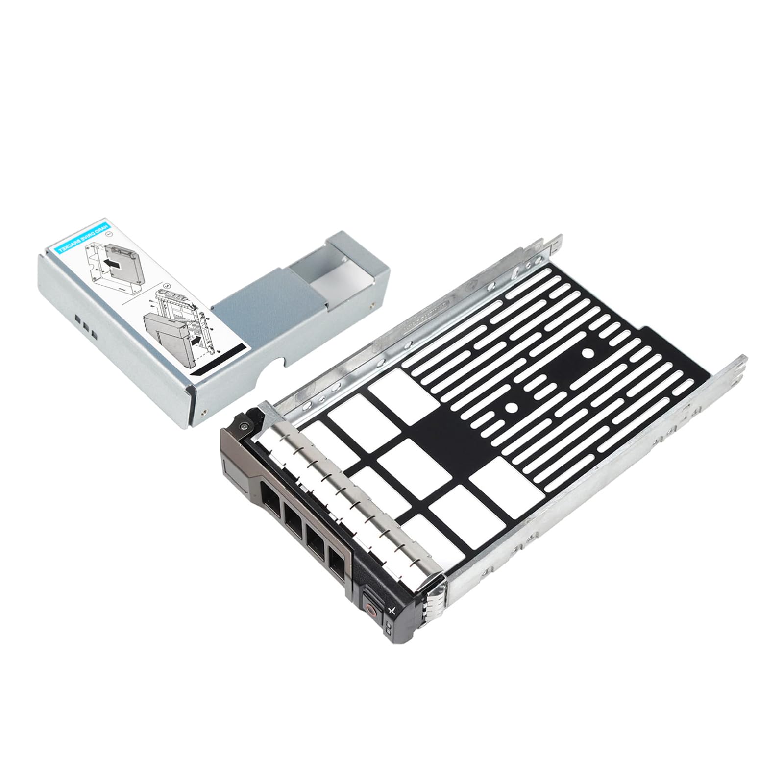 2.5 To 3.5 Hard Drive Adapter Ssd, Hard Drive Caddy 3.5' F238F 0F238F Kg1Ch With 2.5' Hard Drive Caddy Adapter Compatible For Dell Poweredge T340 T440 T640 T430 T630 R730 R930 T420 T620 R720 R320 R420